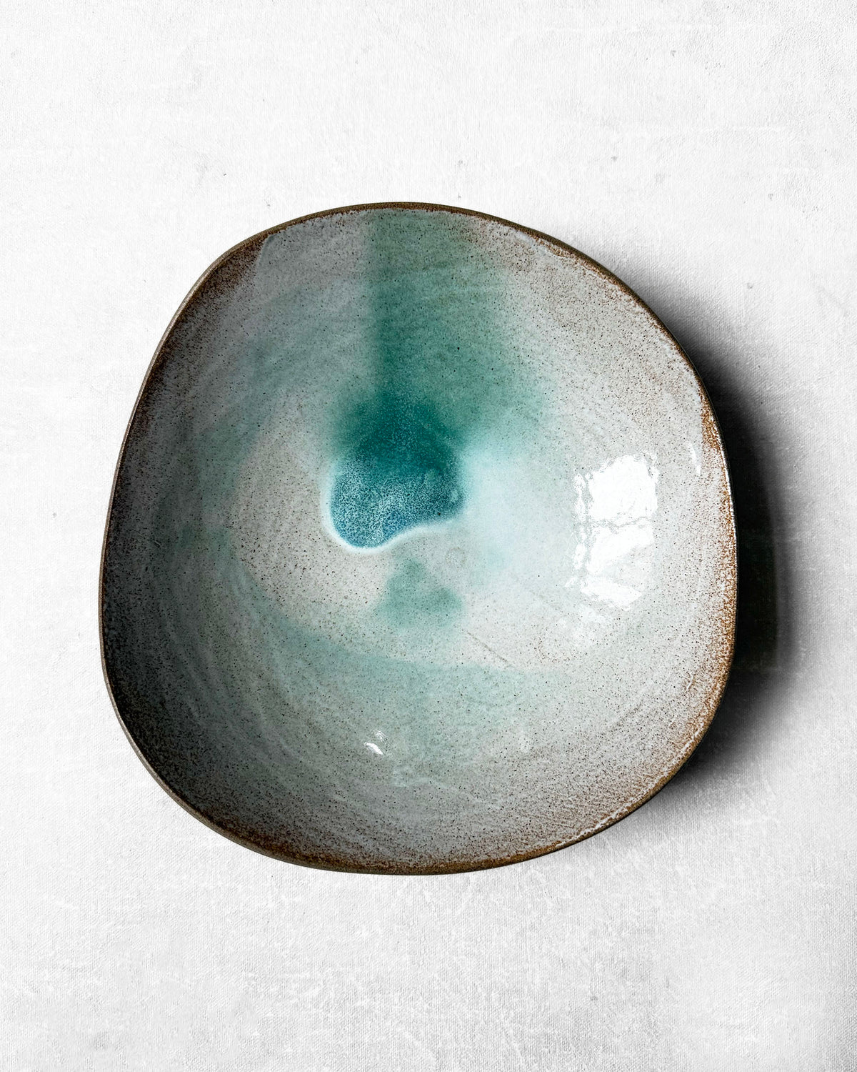 Pasta Bowl in Lagoon Swirl