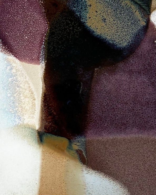 Ceramic Painting “Purple Echoes”