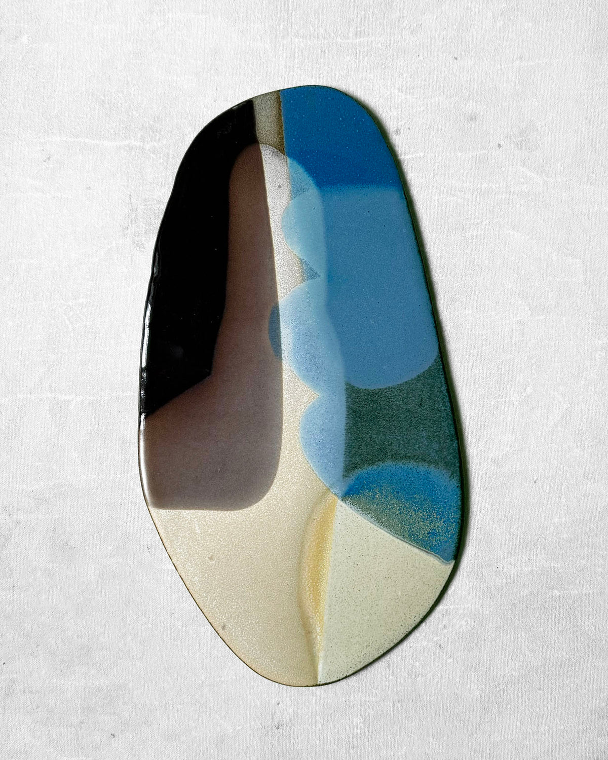Ceramic Painting “Blue Floating”