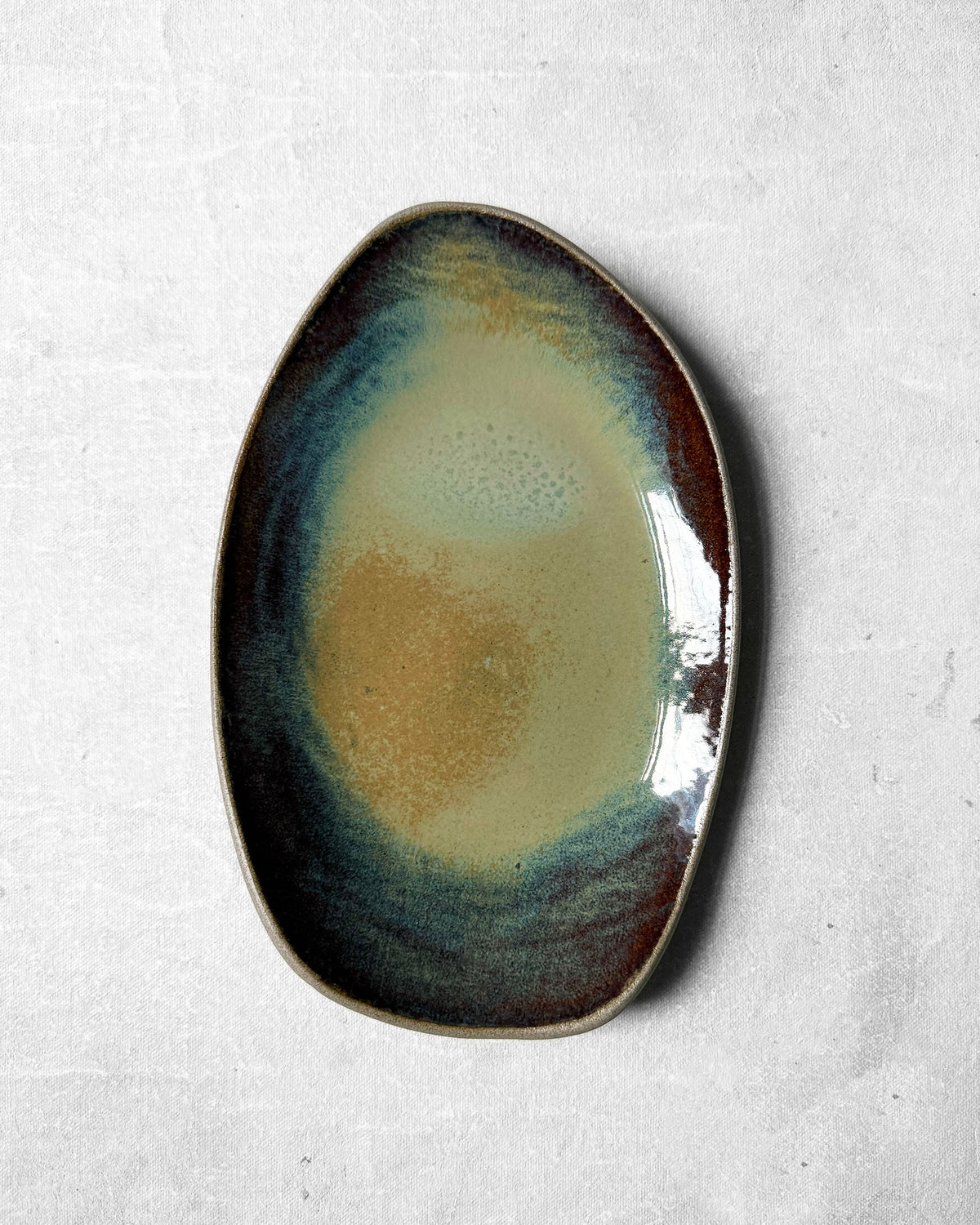 Small Serving Platter in Antique Jade