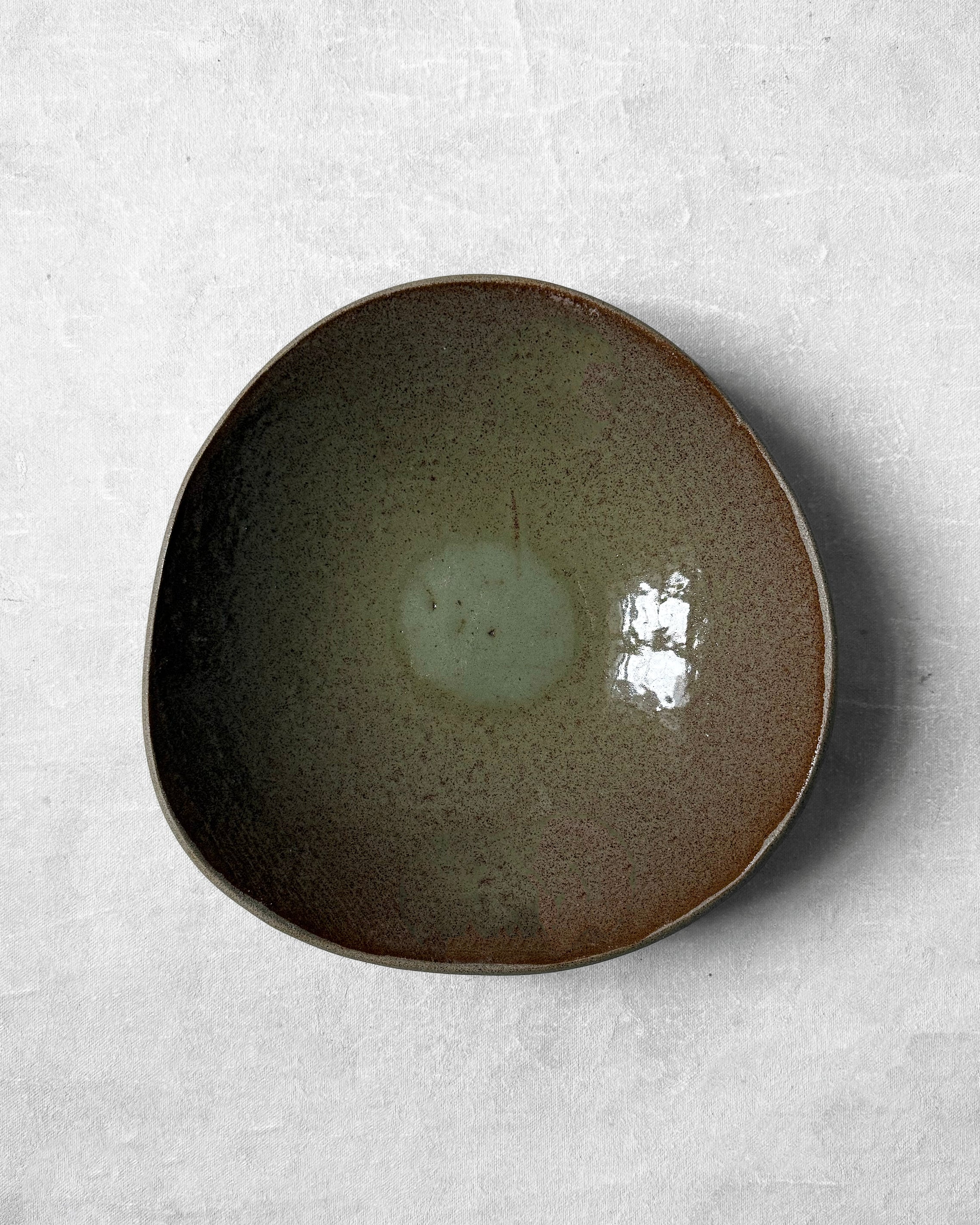 Pasta Bowl in Moss Green