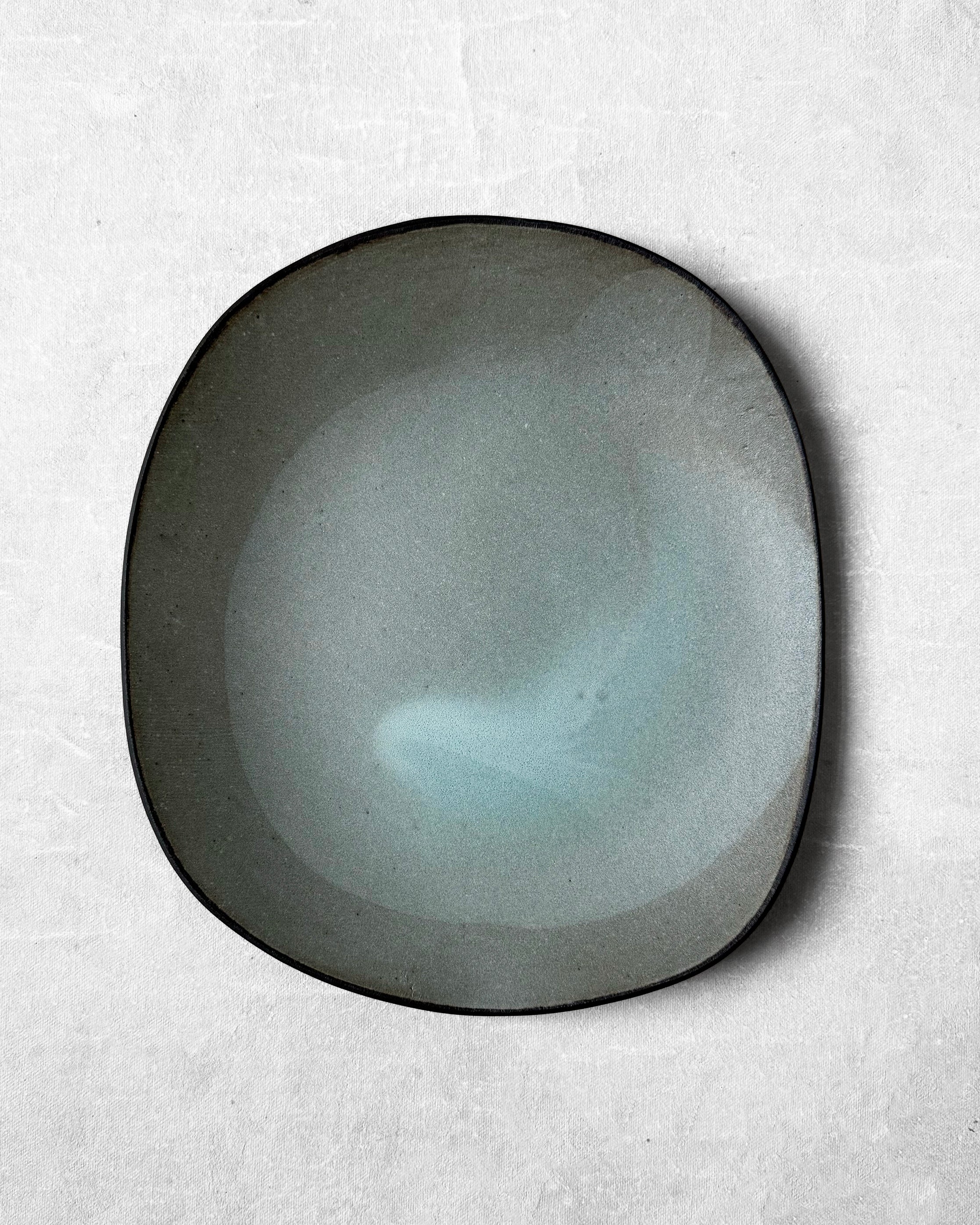 Dinner Plate in Matte Misty Teal