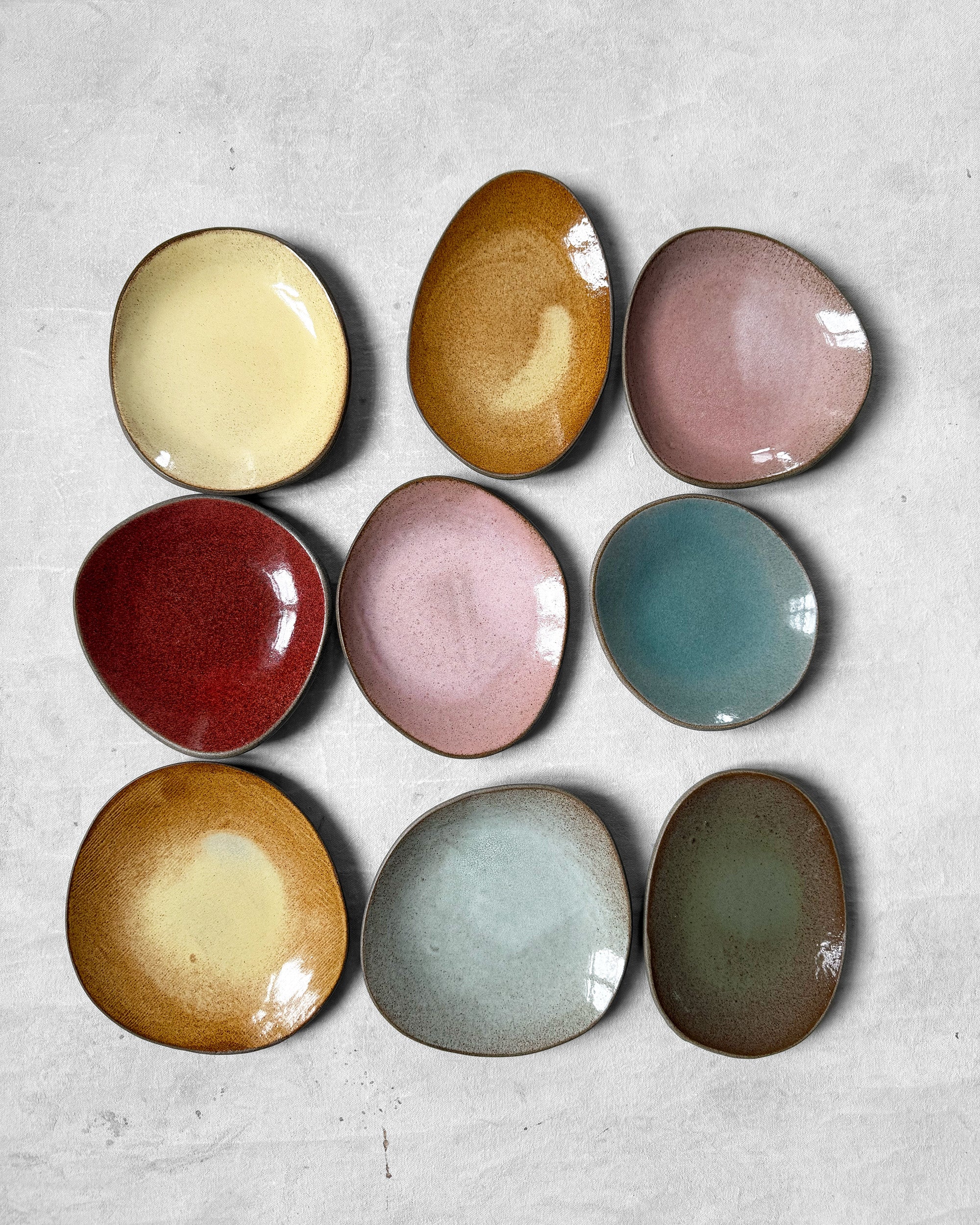 Tapas Plate in Speckled Emerald