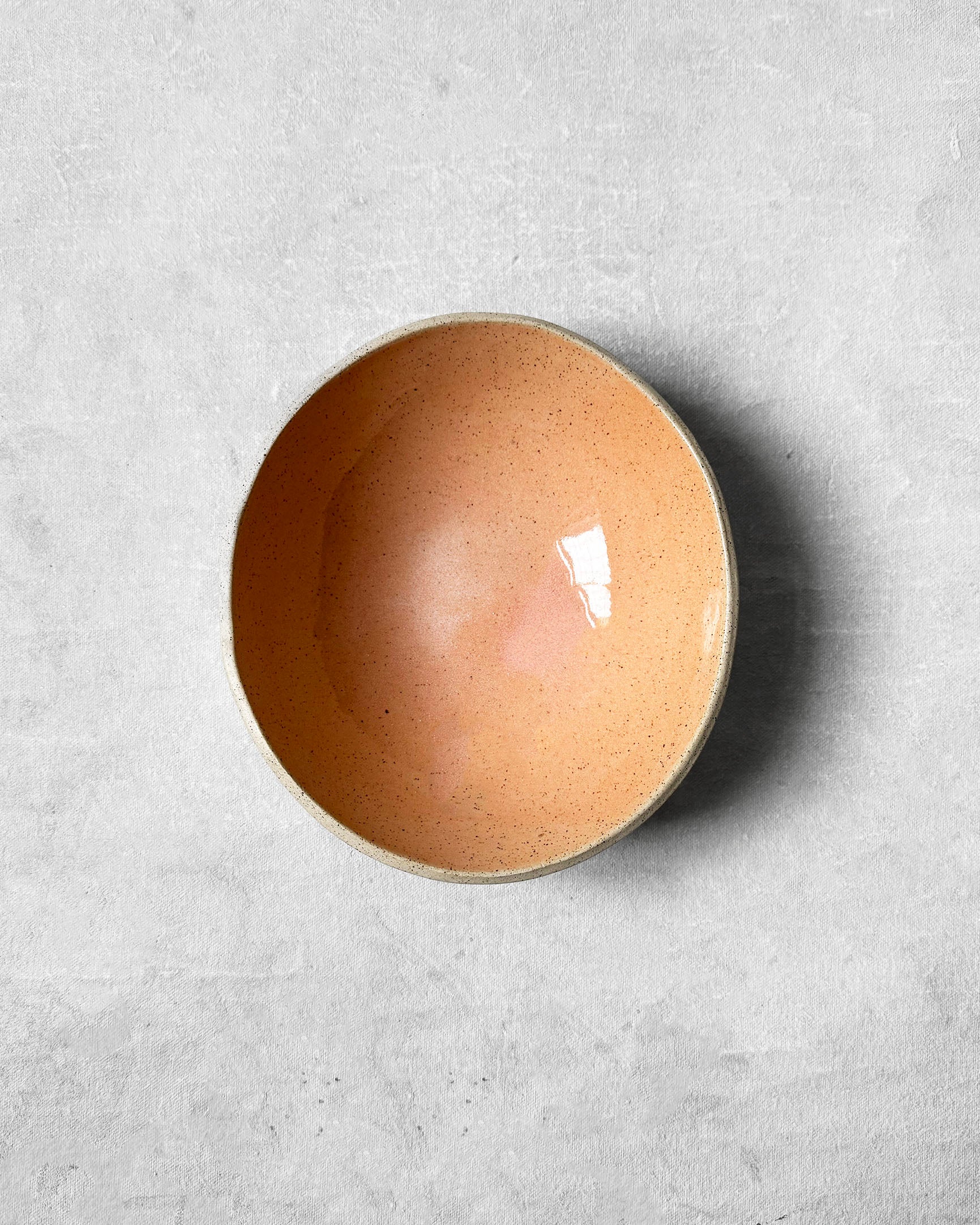 Breakfast Bowl in Speckled Tangerine
