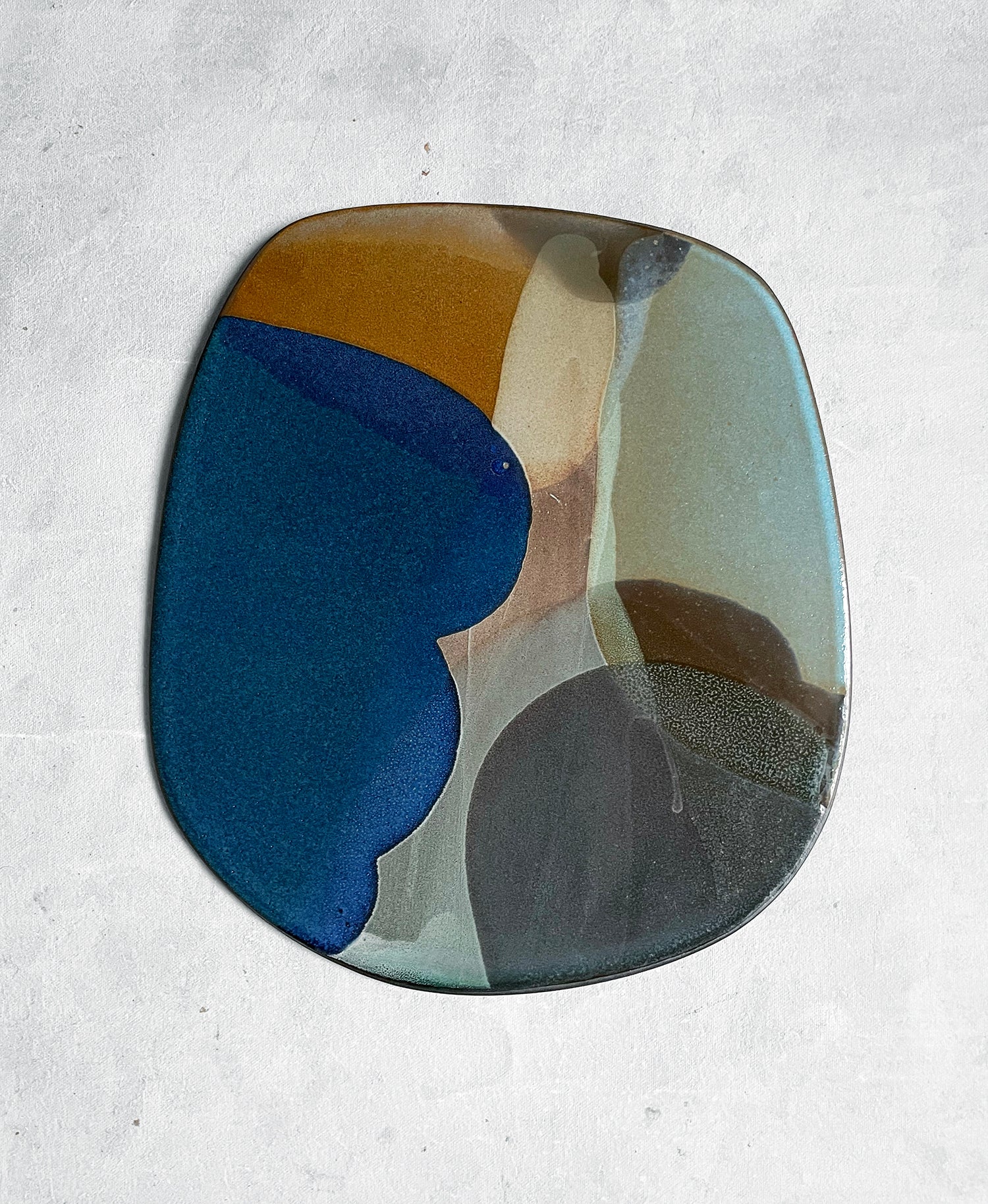 "Composition in Oval II"
