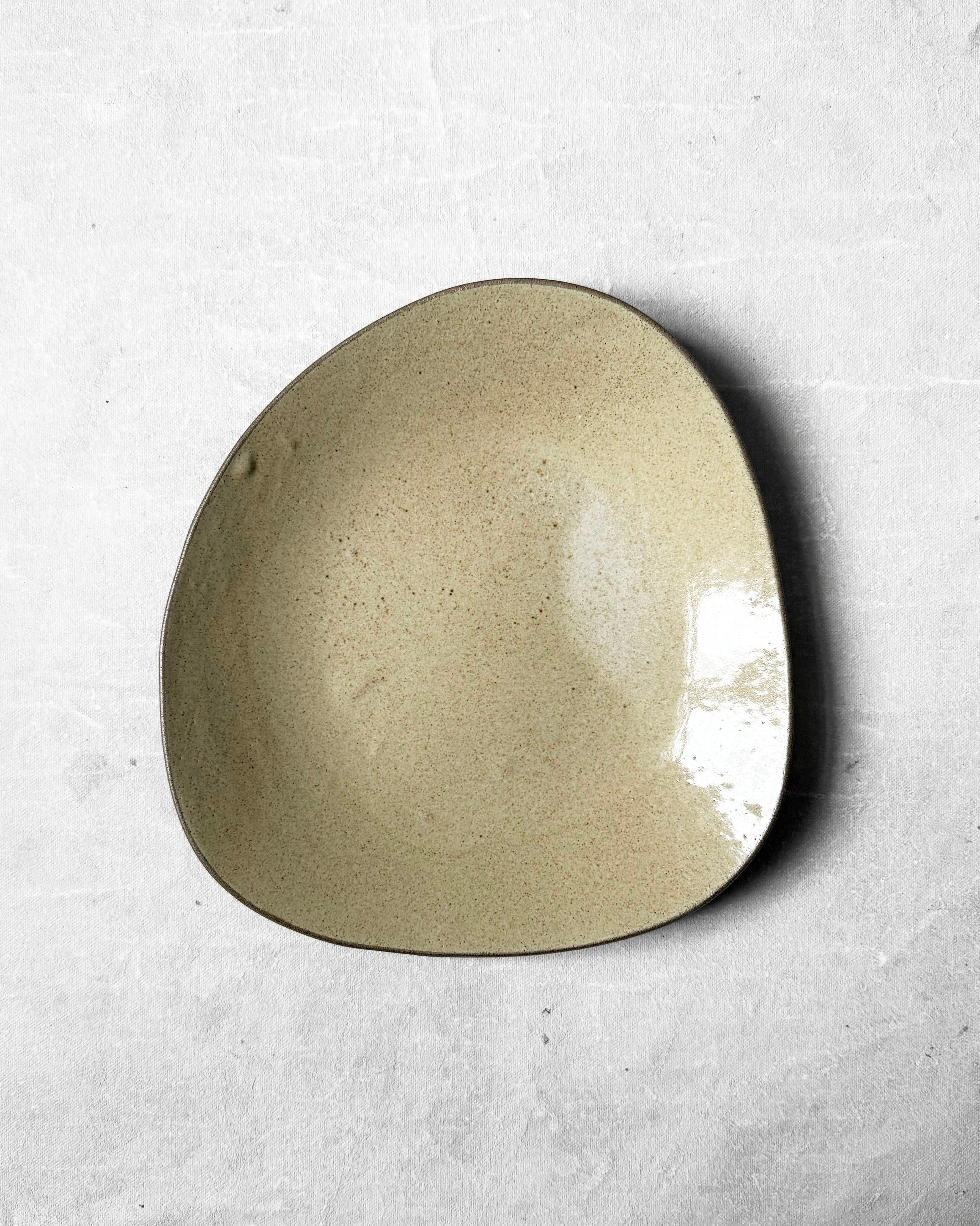 Everyday Plate in Speckled Beige
