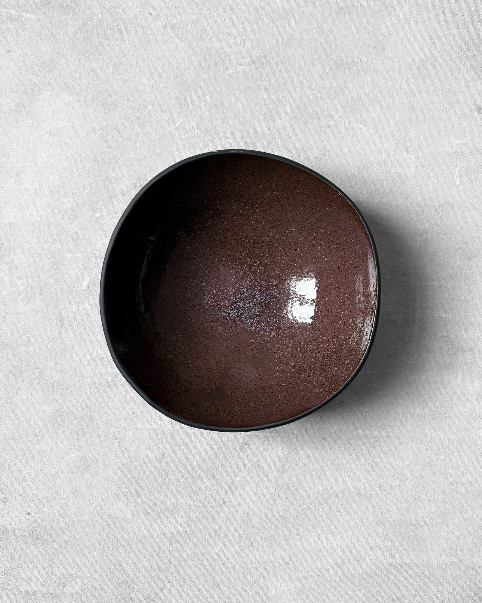 Breakfast Bowl in Speckled Mauve