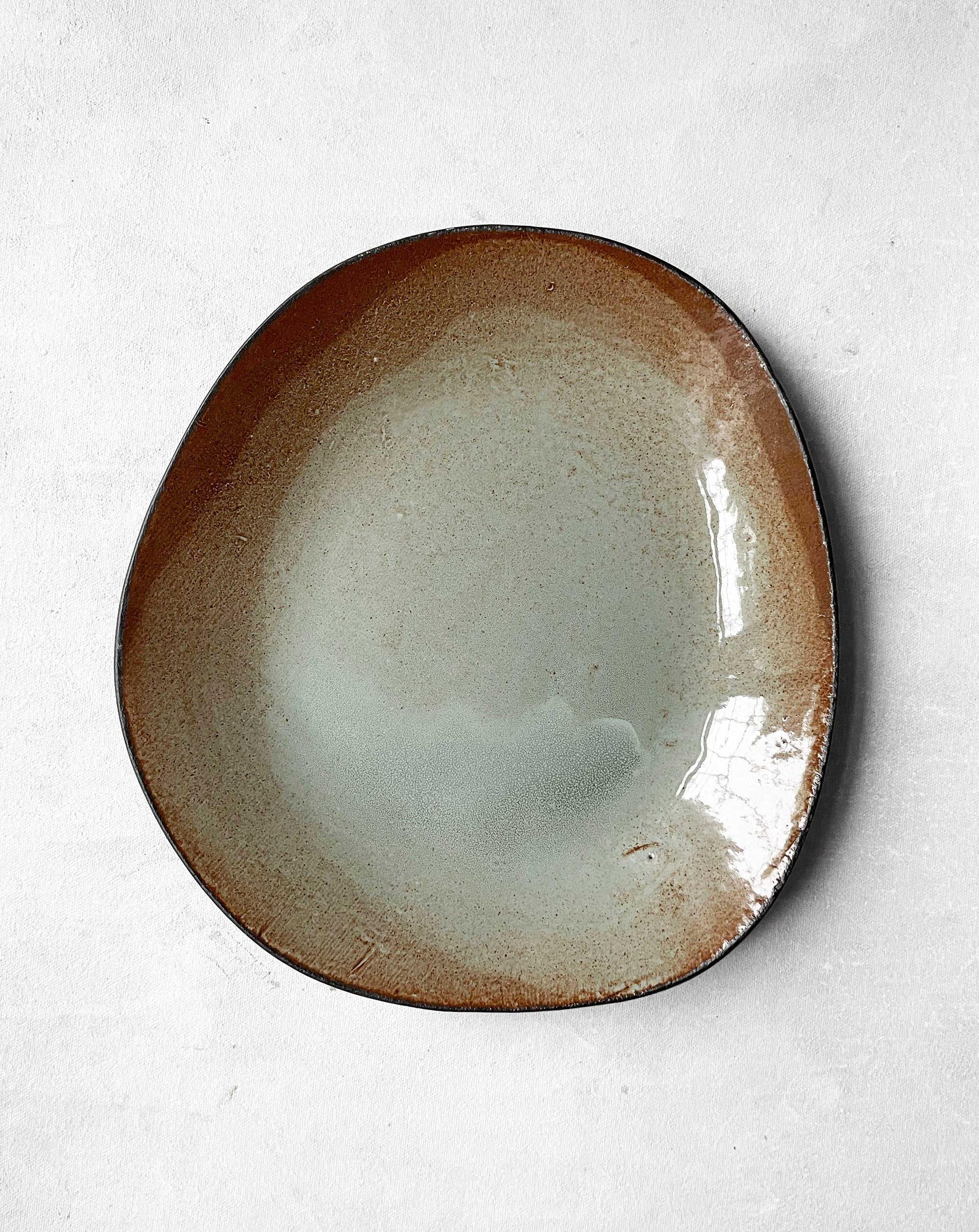 Dinner Plate in Rusty Sage