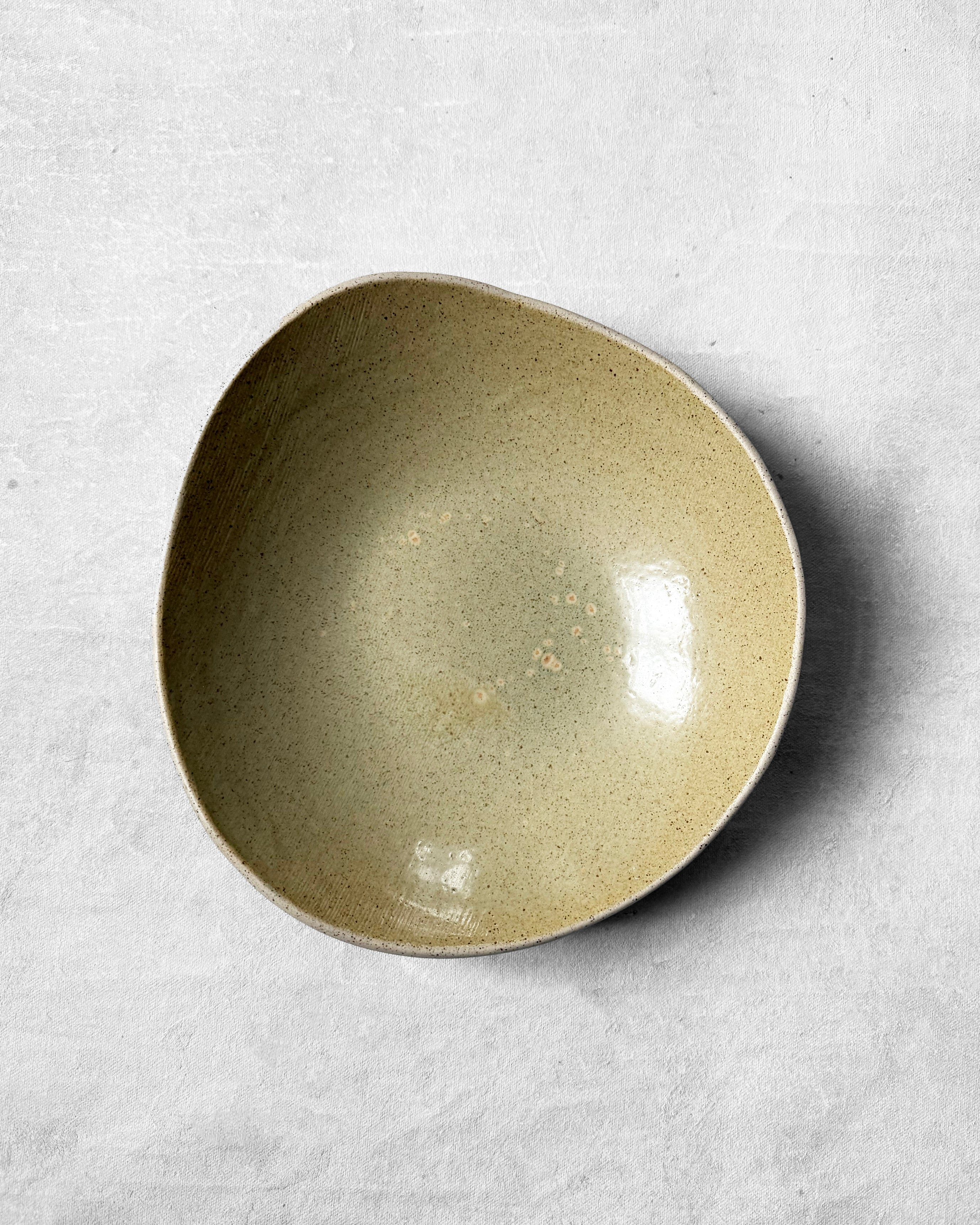 Pasta Bowl in Pale Olive