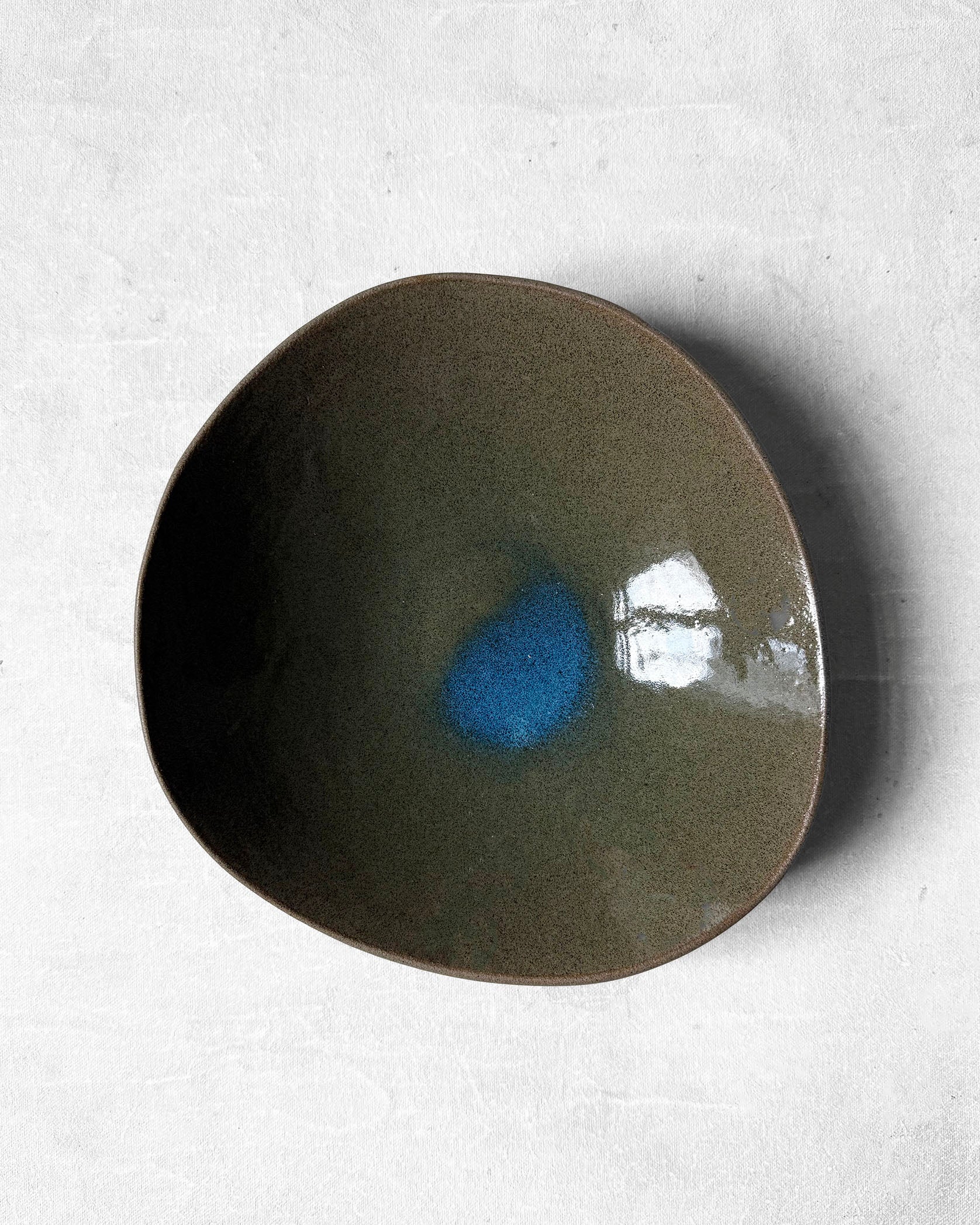 Pasta Bowl in Glistening Moss