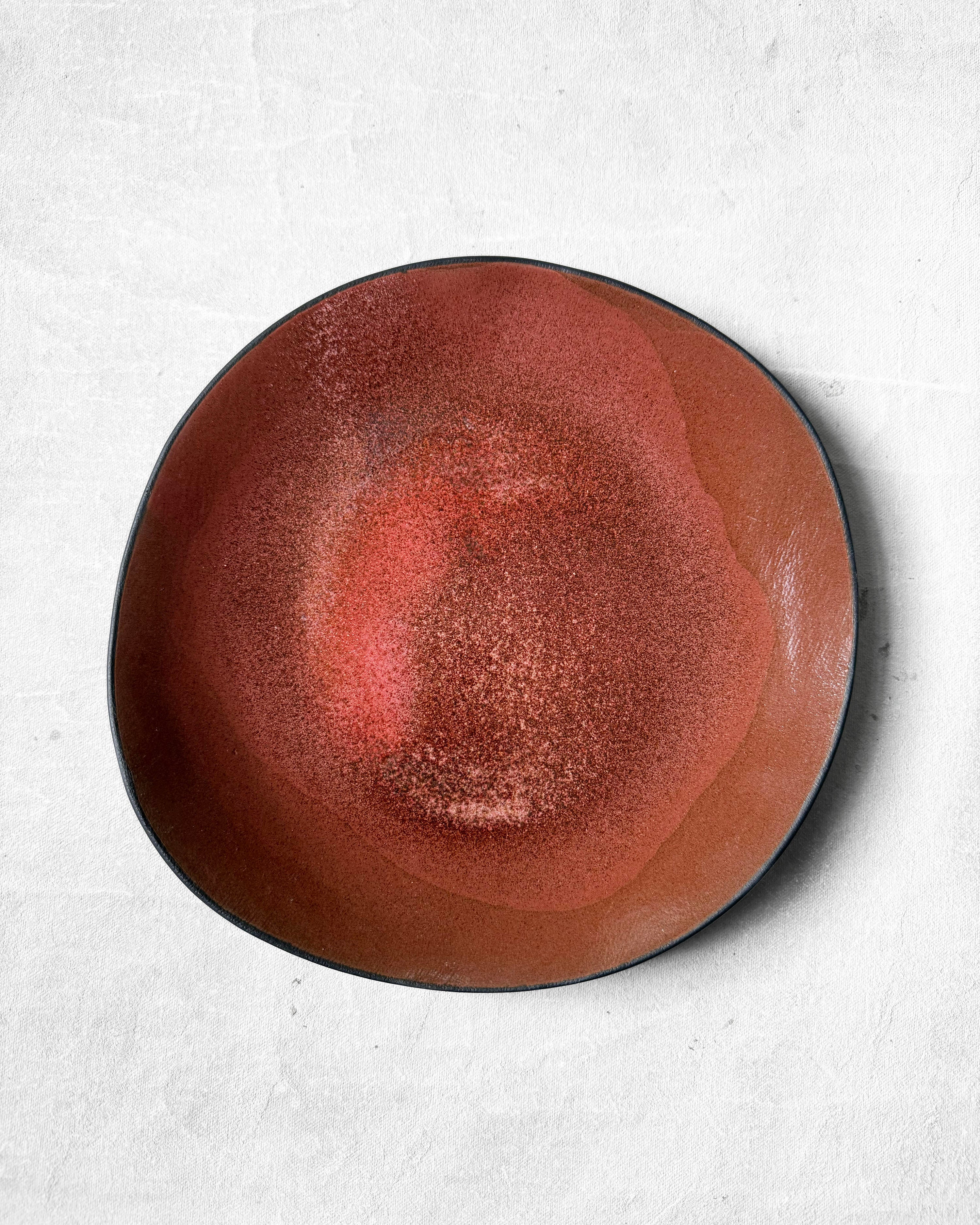 Dinner Plate in Pomegranate Sprinkles