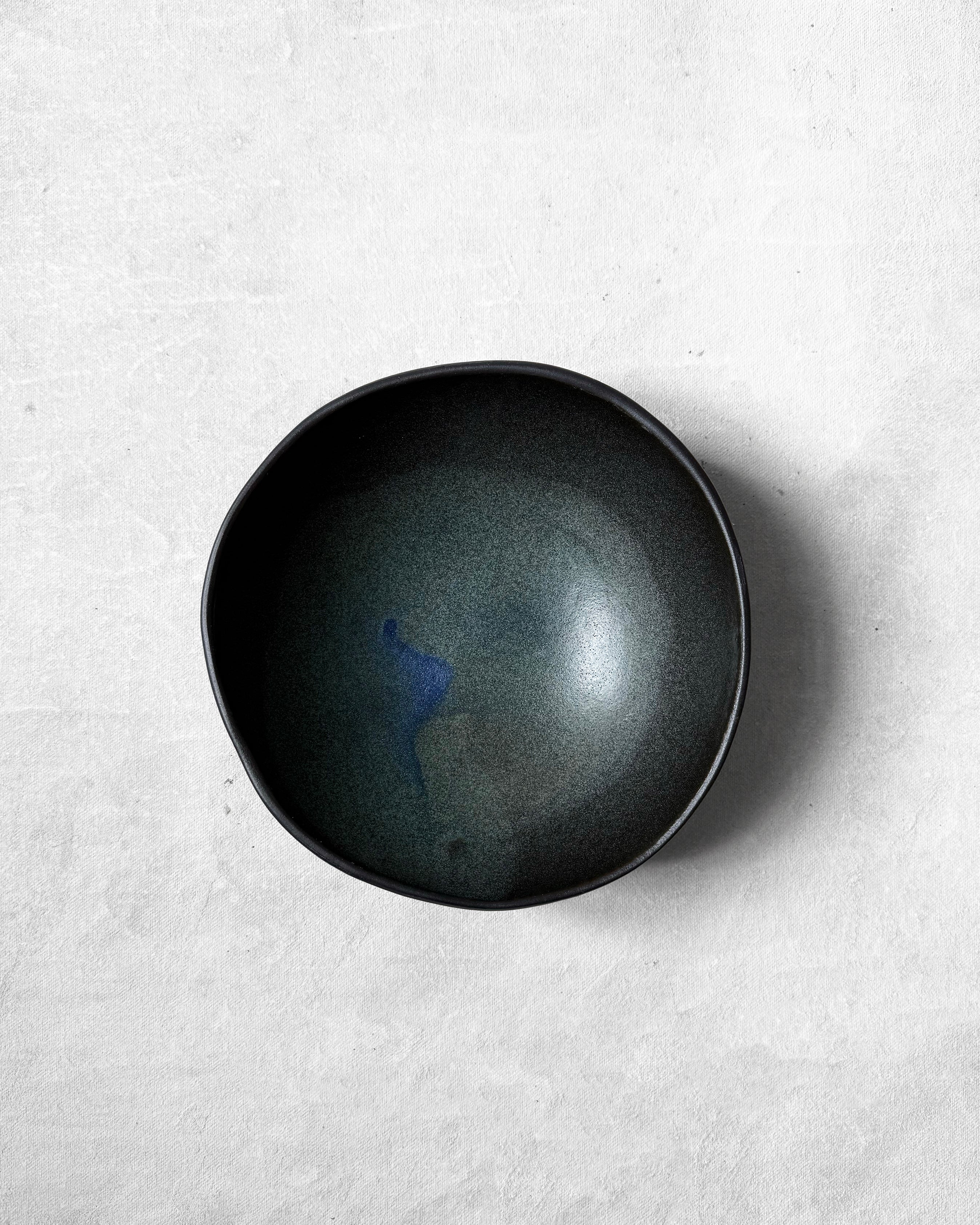 Breakfast Bowl in Marbled Teal