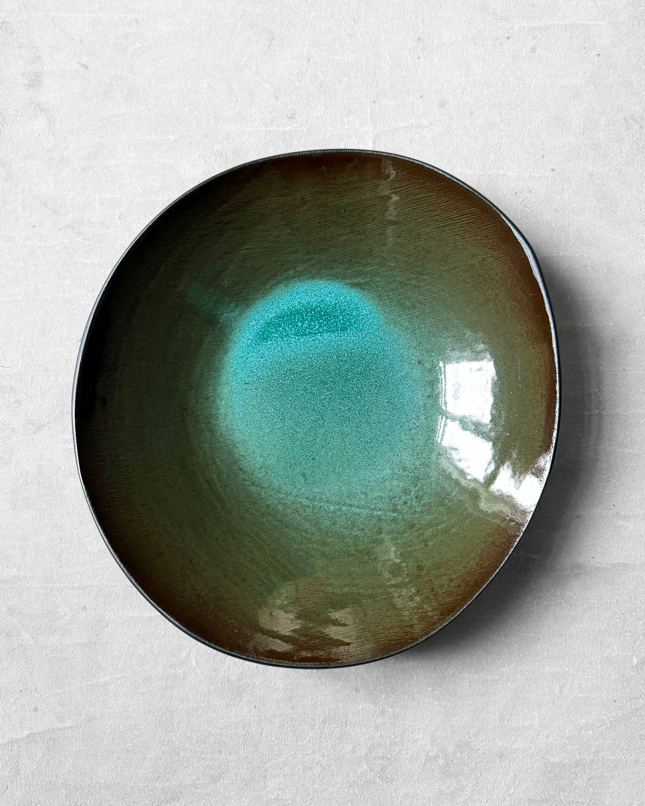 Salad Bowl in Neon Aqua