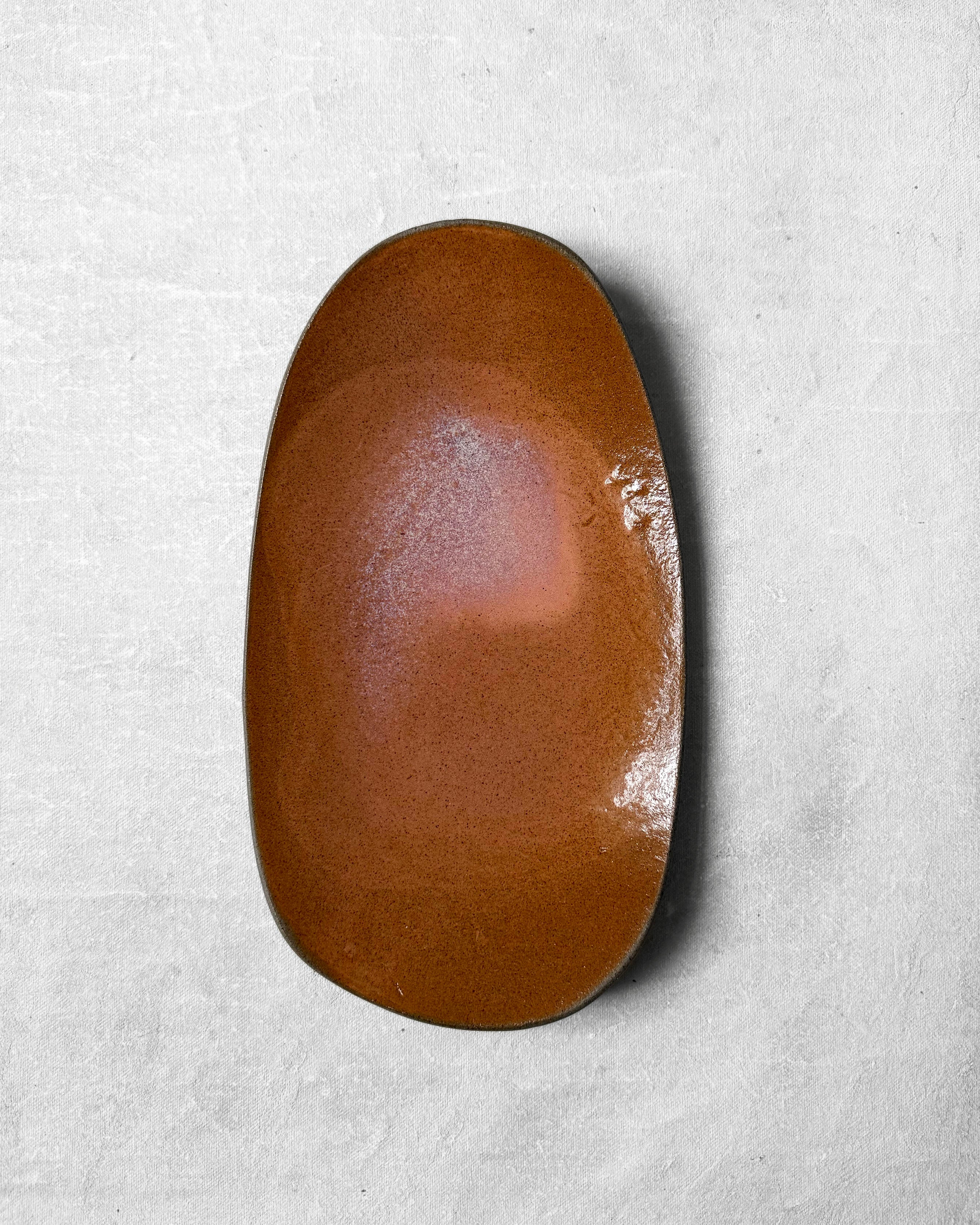 Small Serving Platter in Burnt Sienna