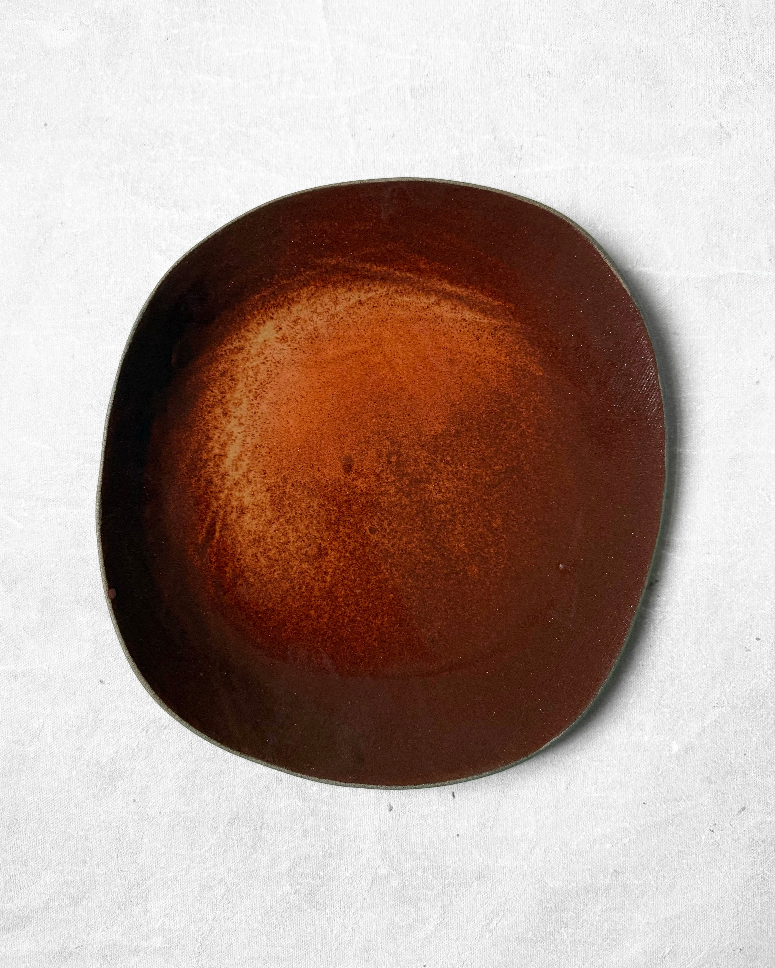 Dinner Plate in Flame Red