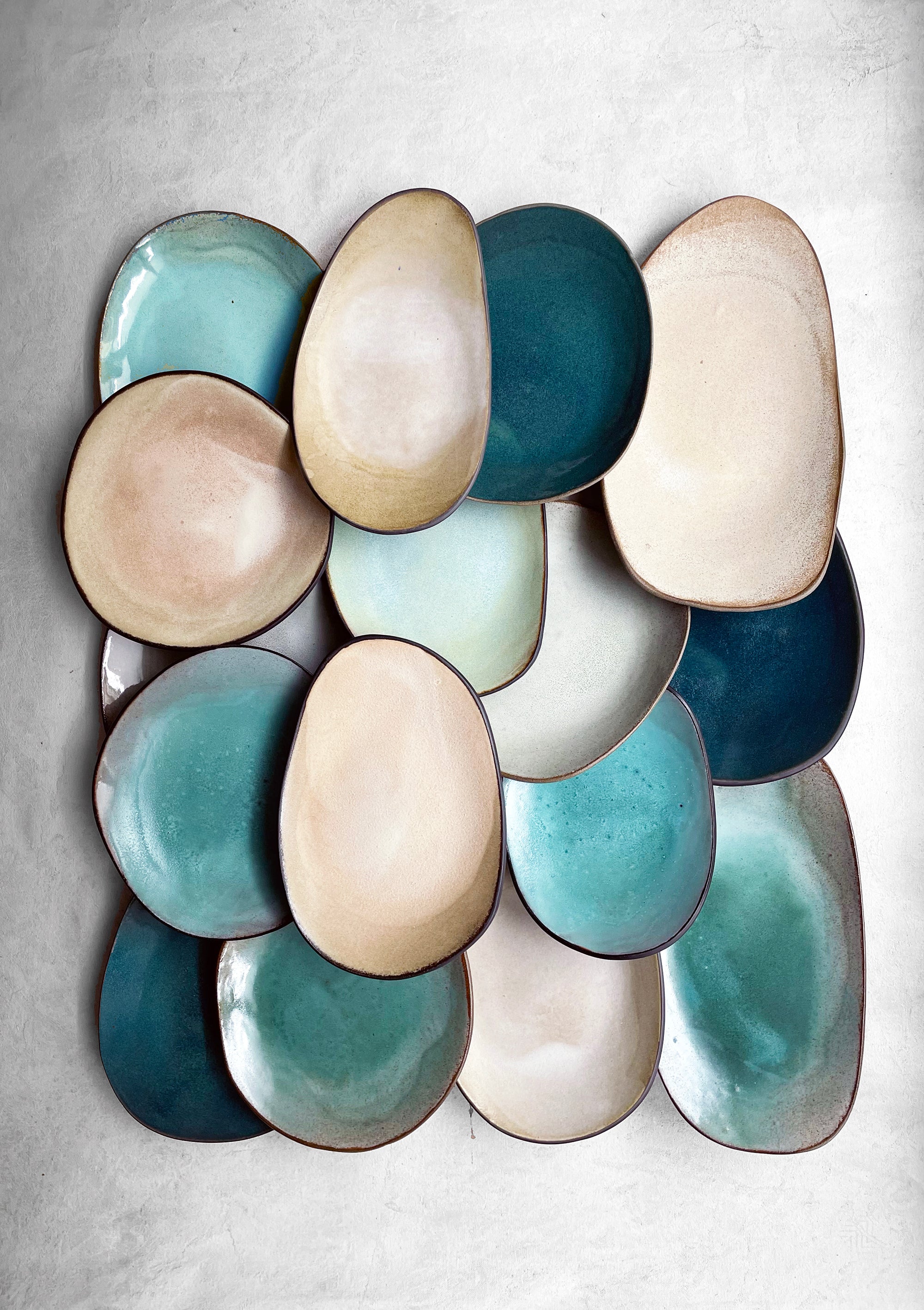 Tapas Plate in Sky Blue