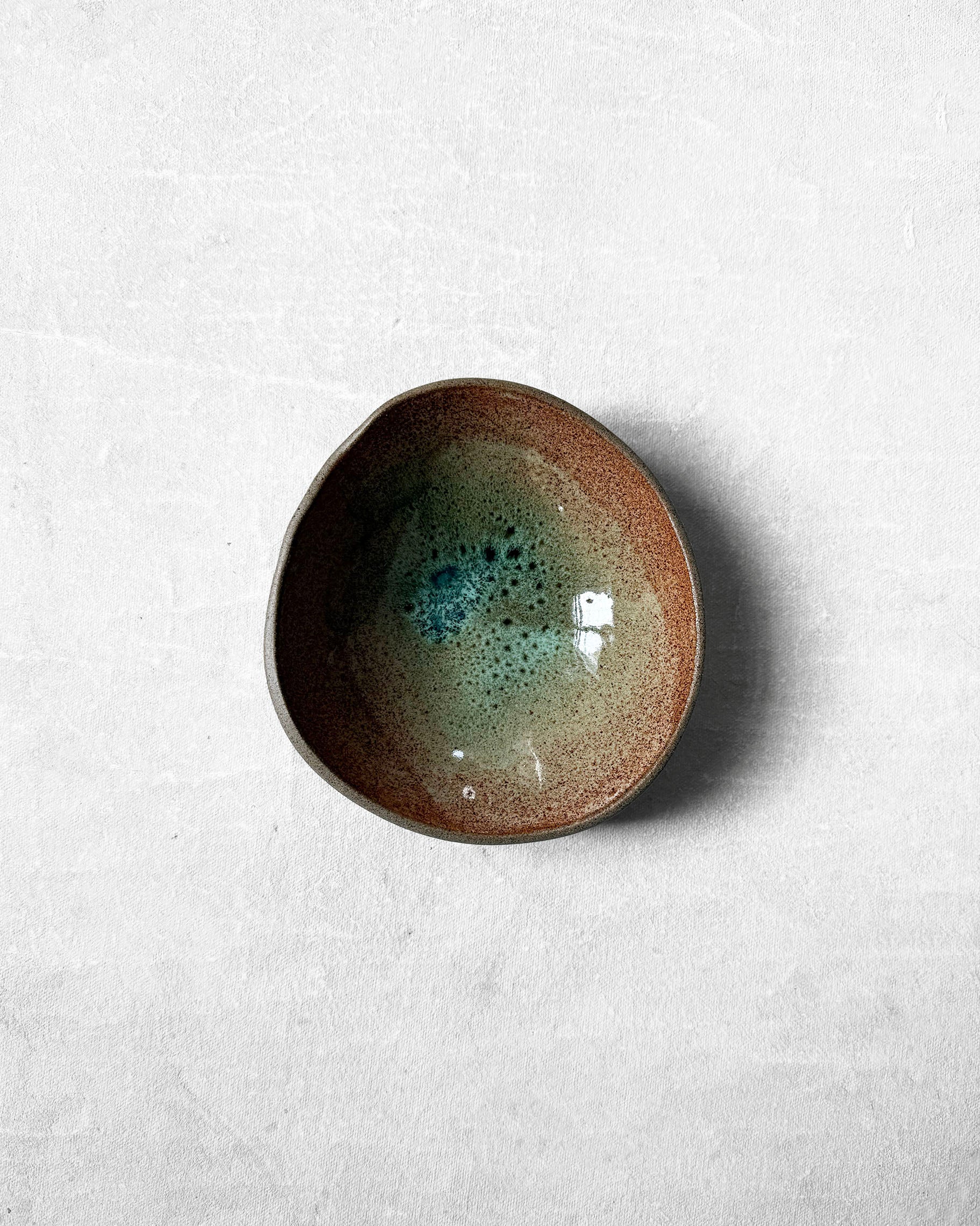 Tapas Plate in Speckled Emerald