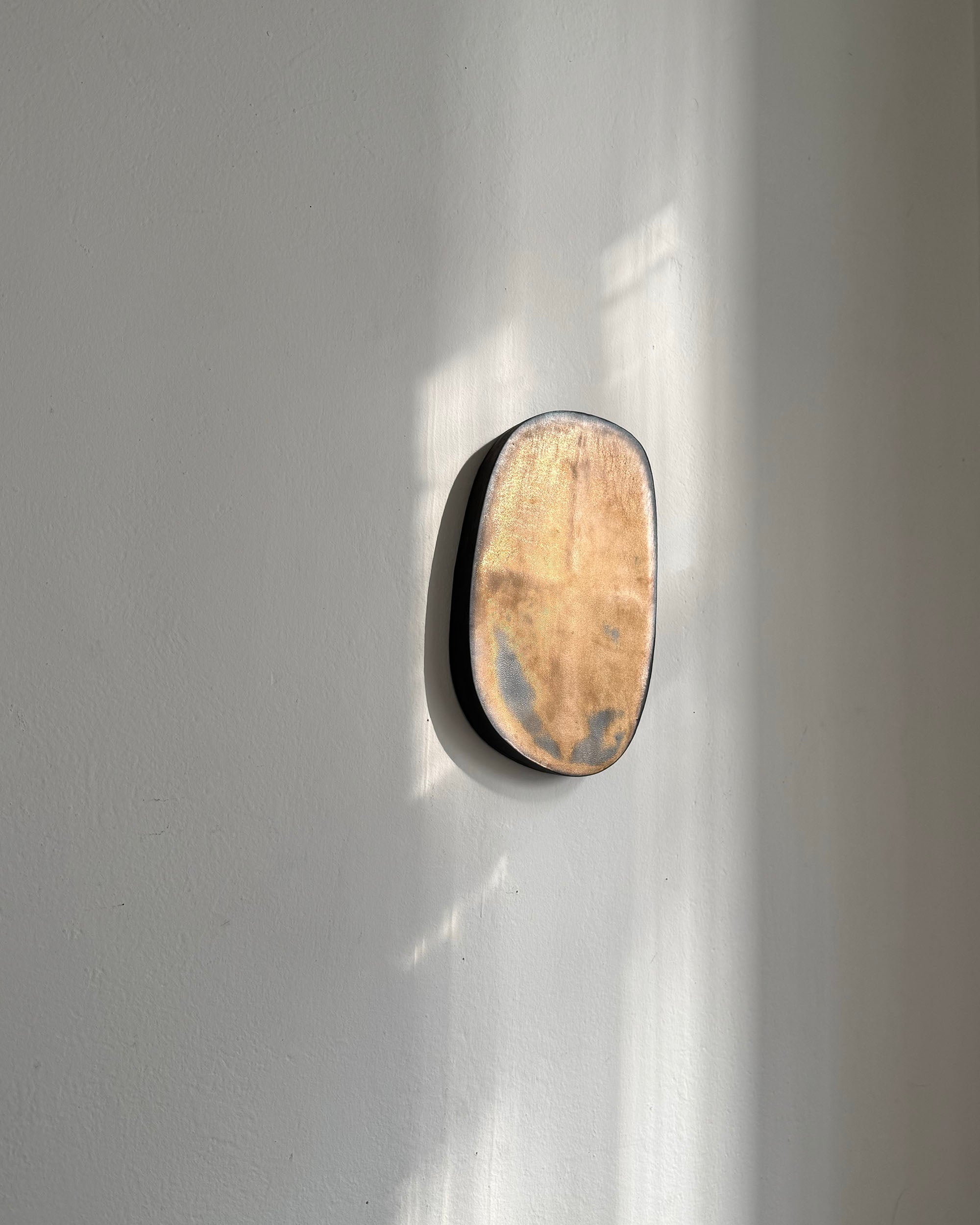 Wall Sculpture in Rustic Gold