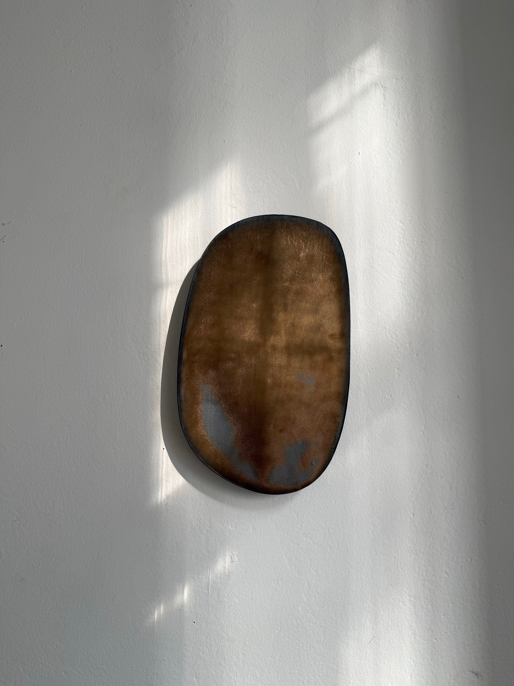 Wall Sculpture in Rustic Gold