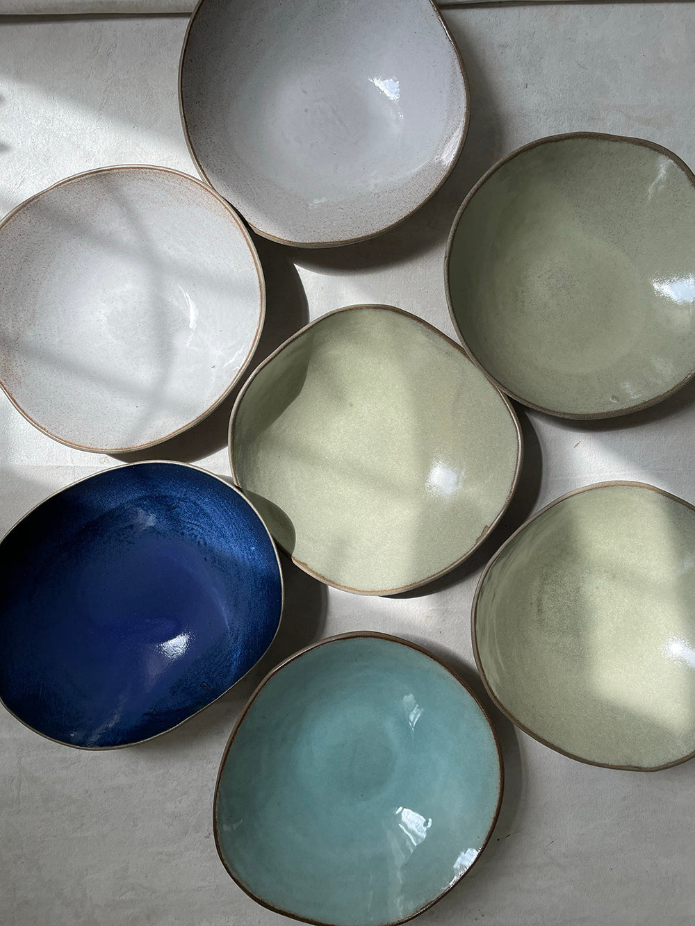 Pasta Bowl in Sage Swirt