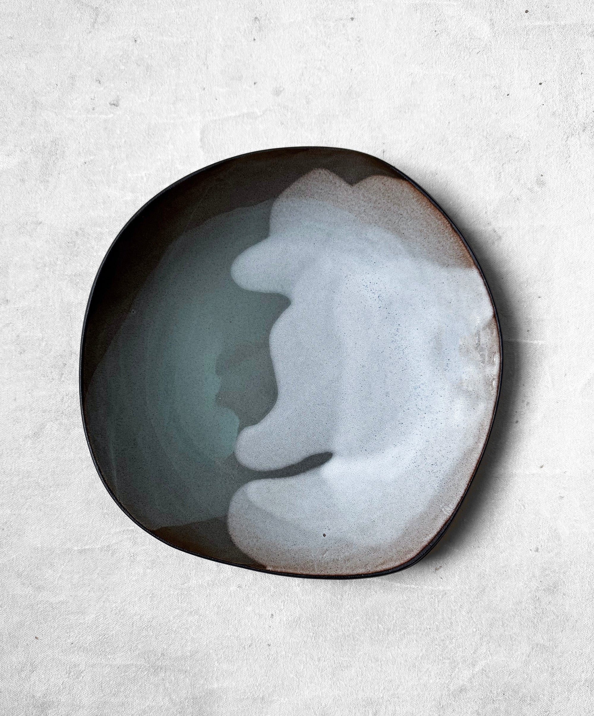 Dinner Plate in Jade Waves