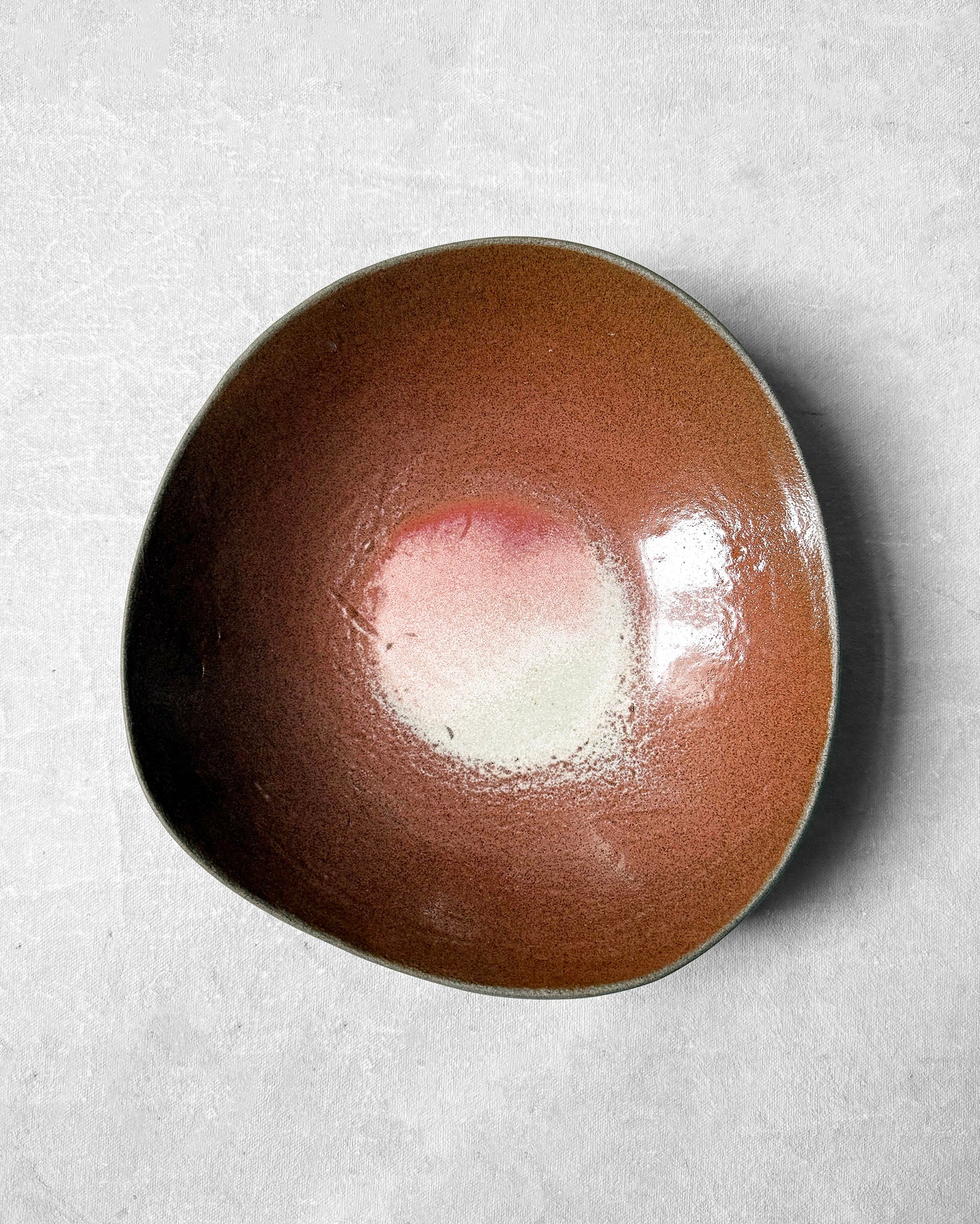 Pasta Bowl in Glistening Peach