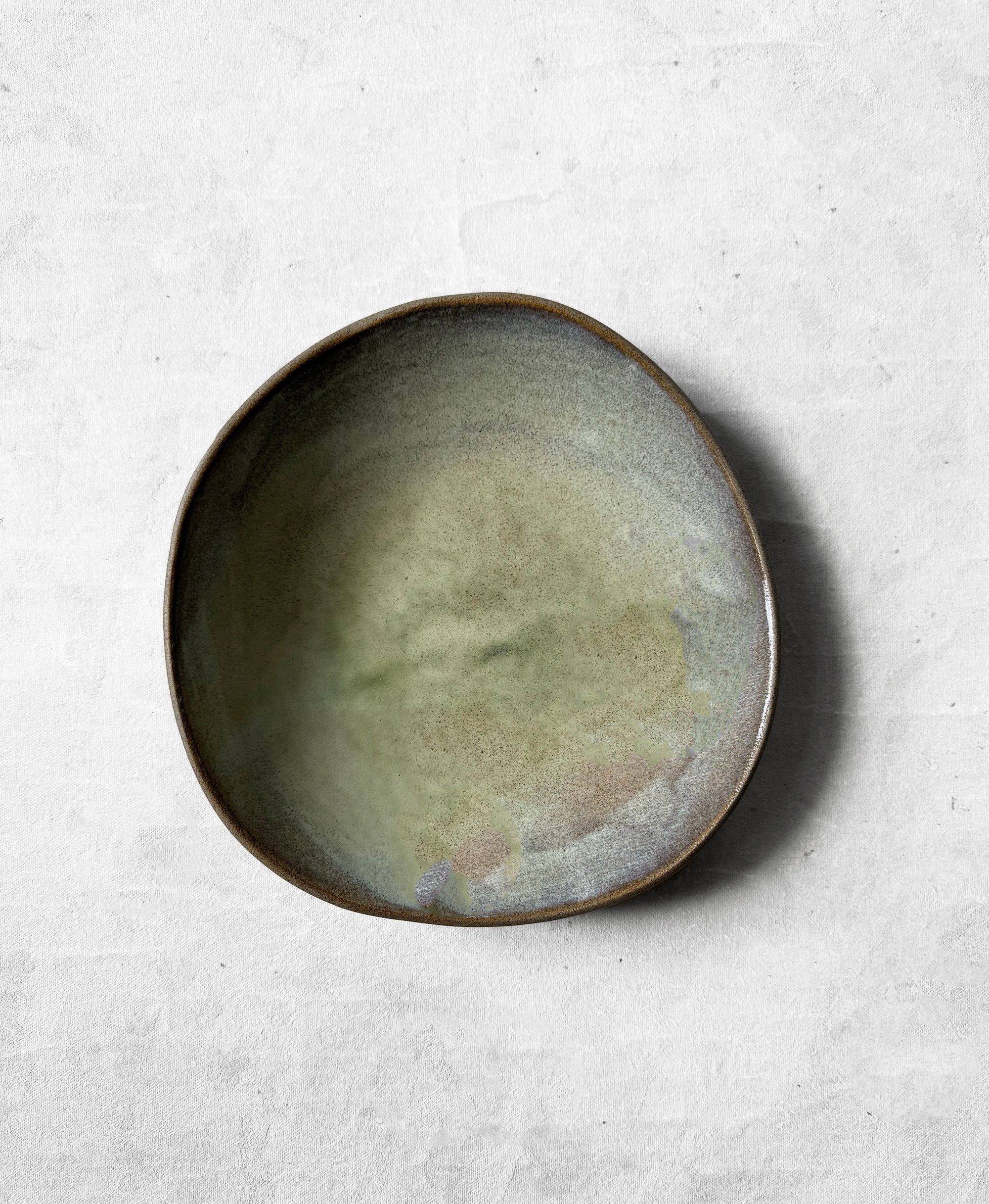 Pasta Bowl in Sage Swirt