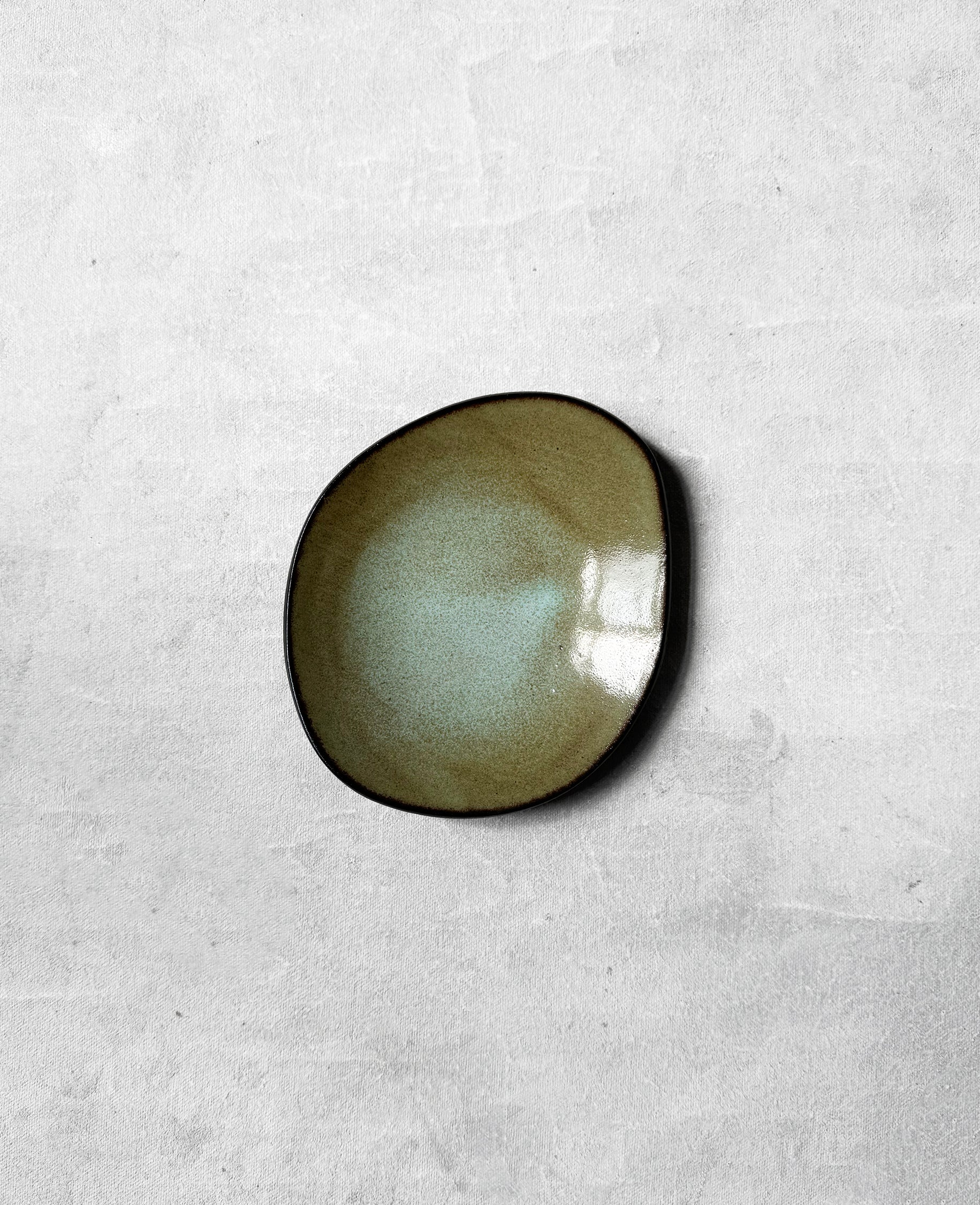 Tapas Plate in Patina Green