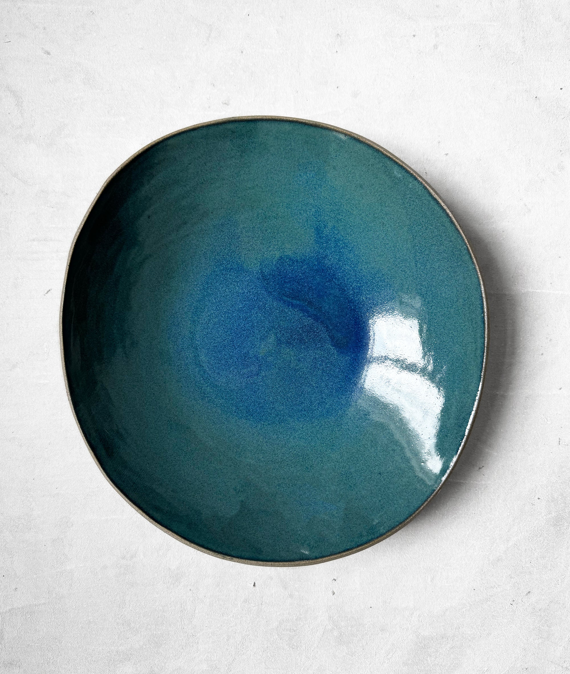 Large Salad Bowl in Jade Green