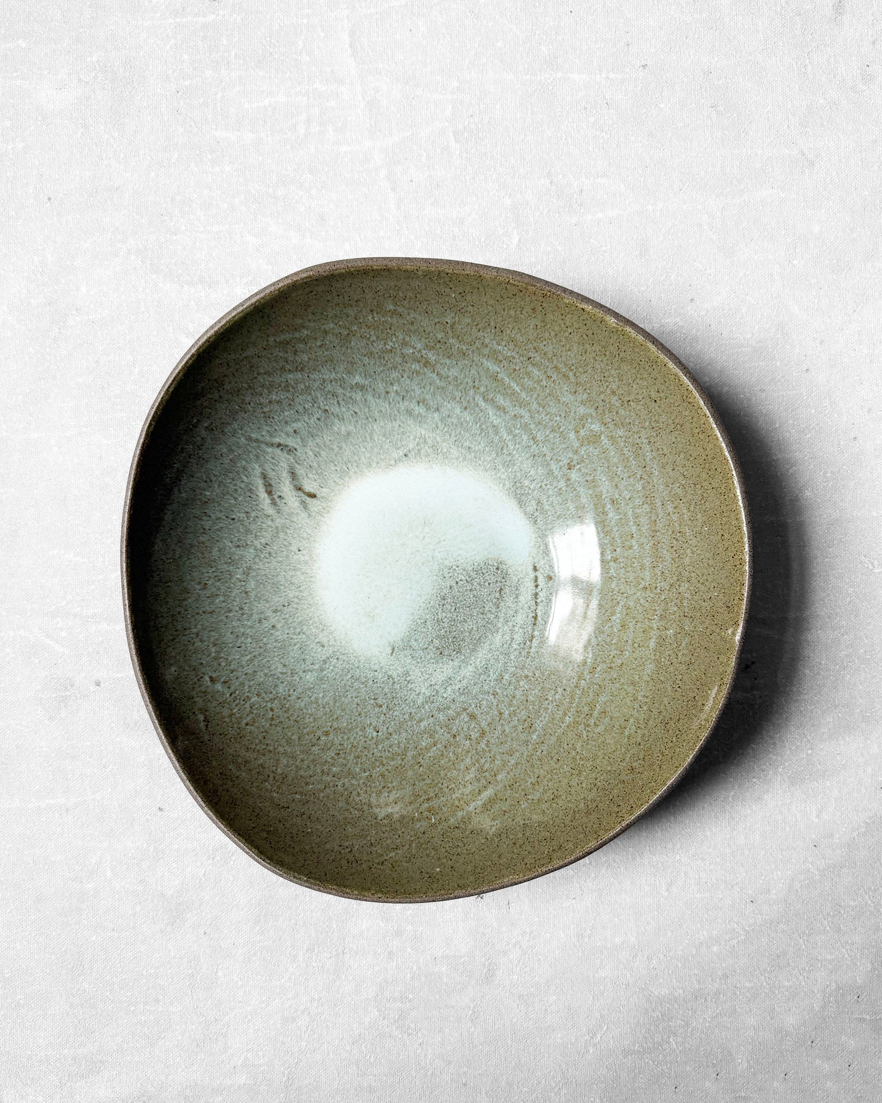 Pasta Bowl in Mint Swirl