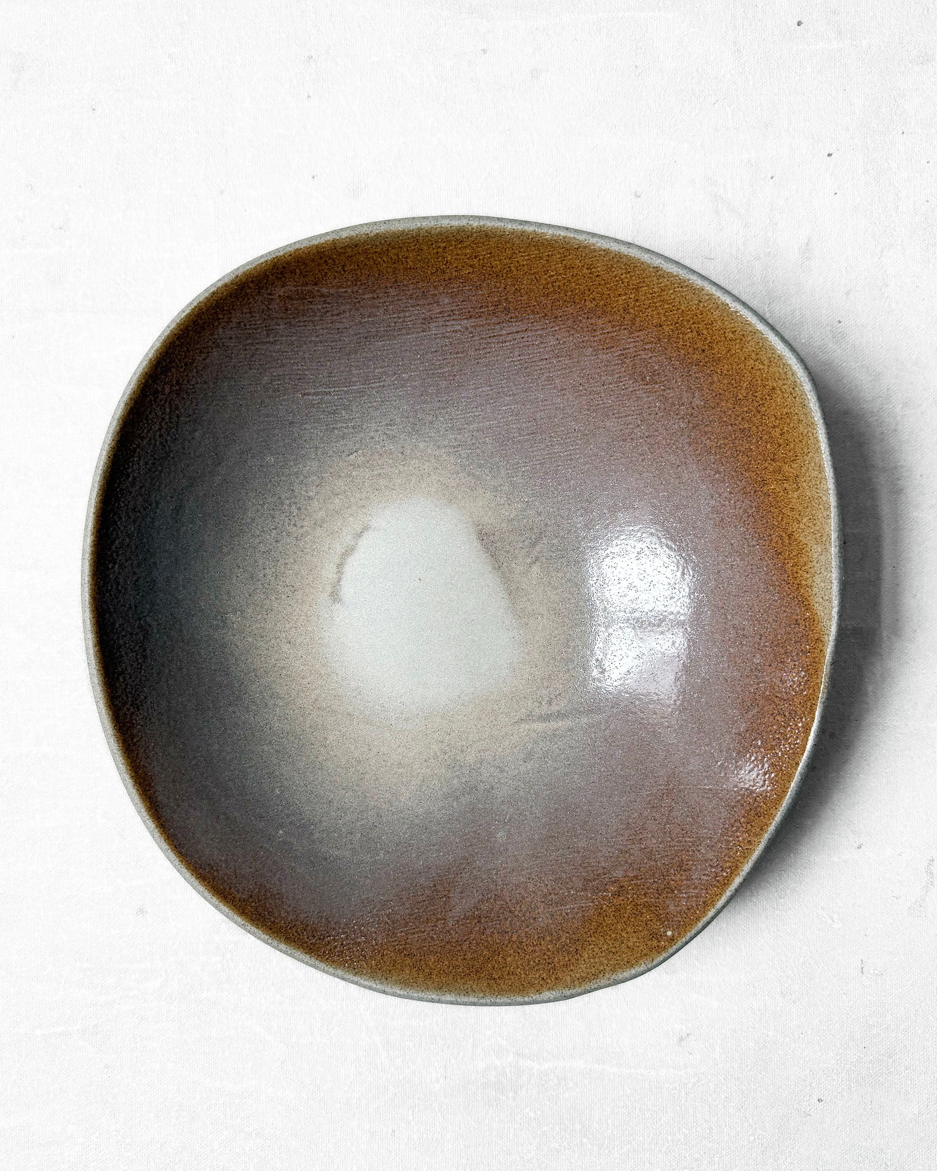 Pasta Bowl in Bronze Plum