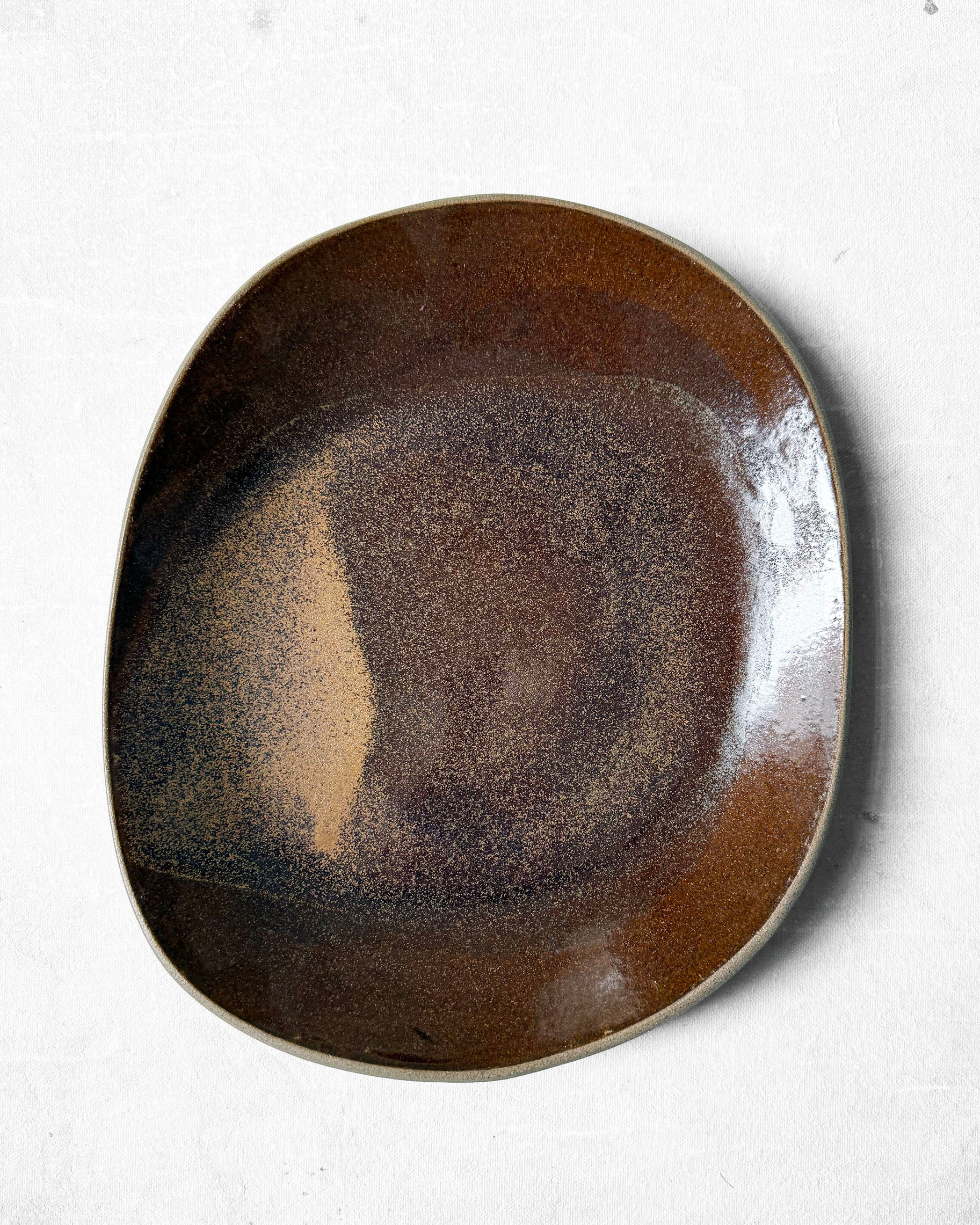 Dinner Plate in Speckled Bronze