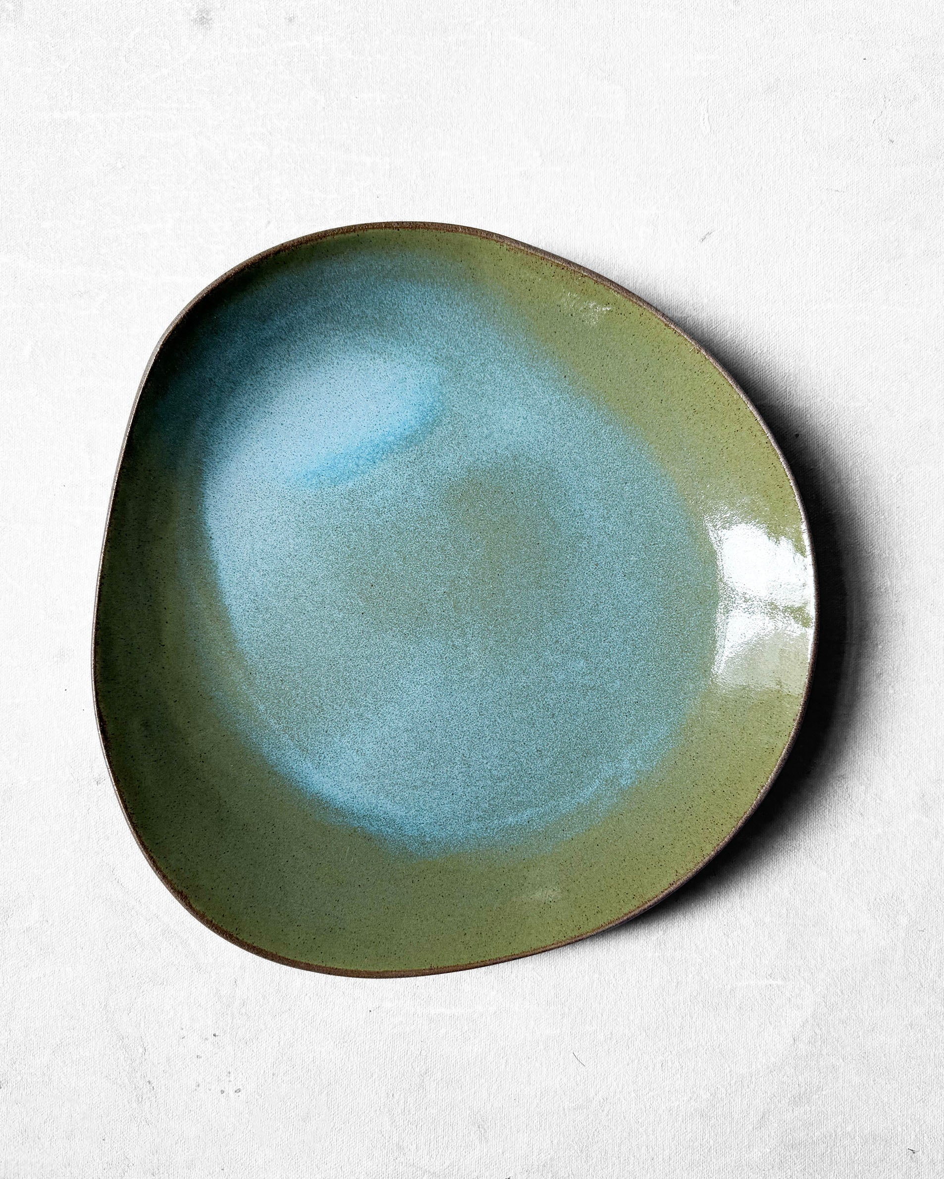 Dinner Plate in Botanical Green