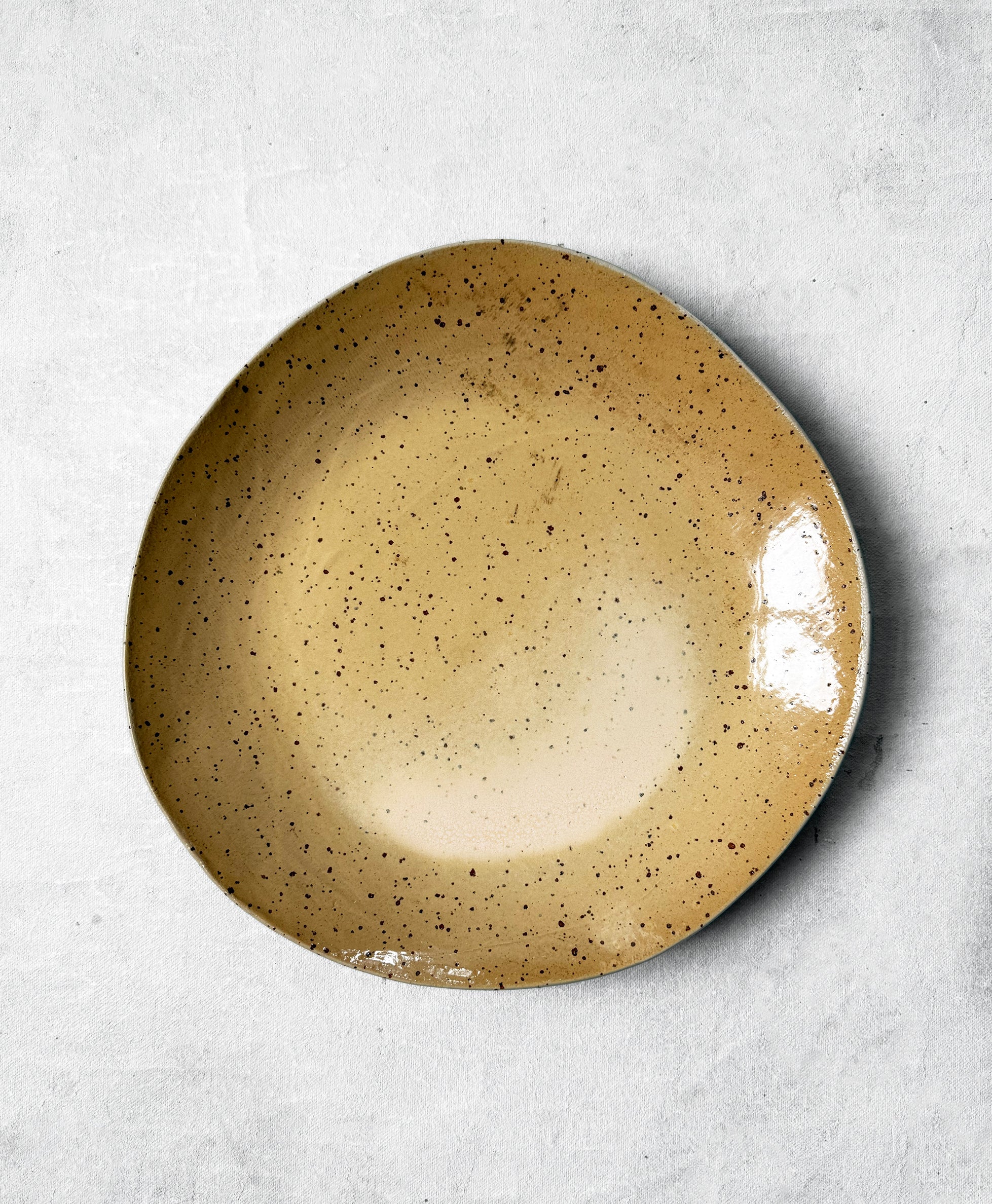 Dinner Plate in Speckled Honey