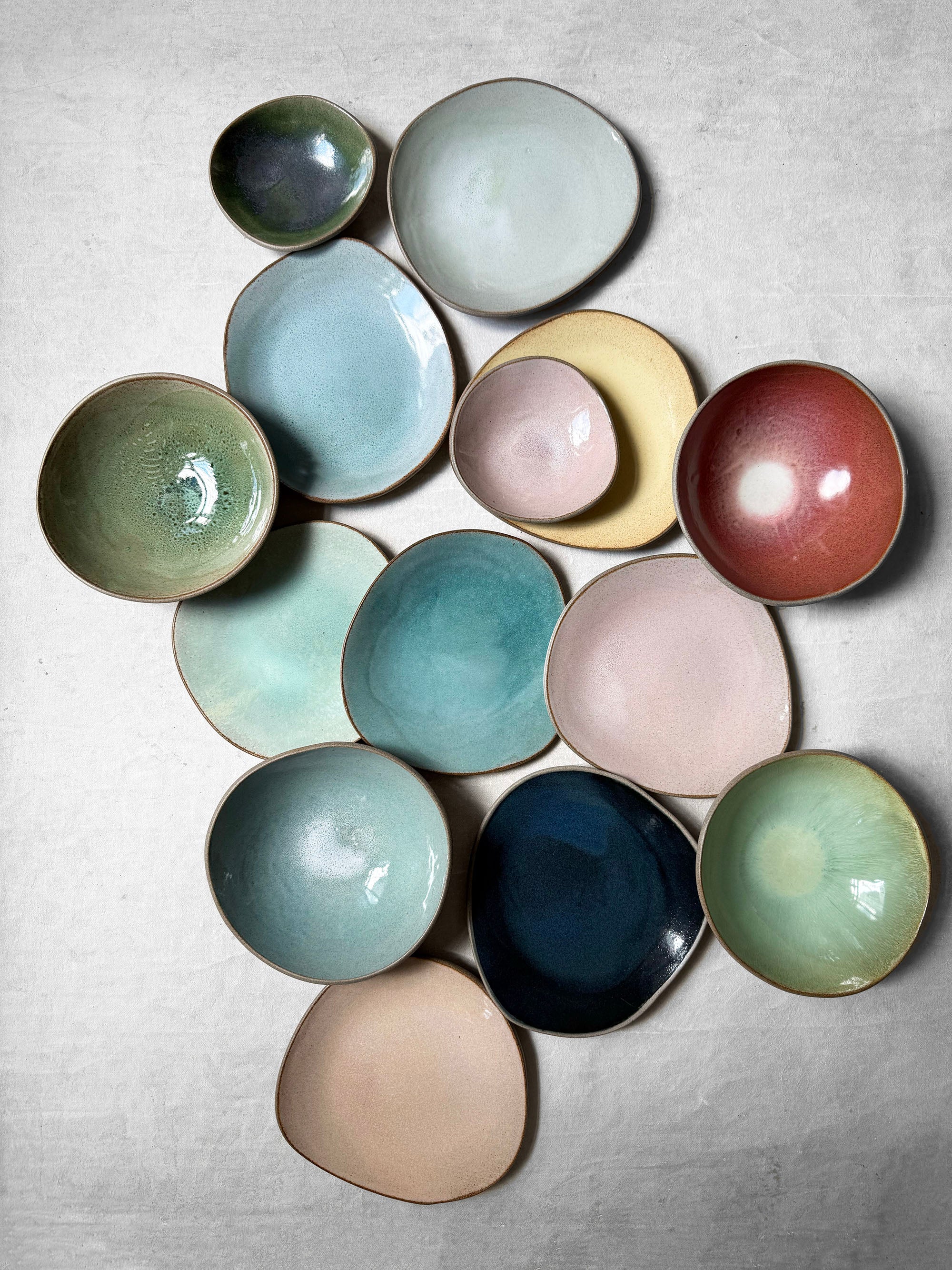 Dessert Plate in Cobalt Ripple