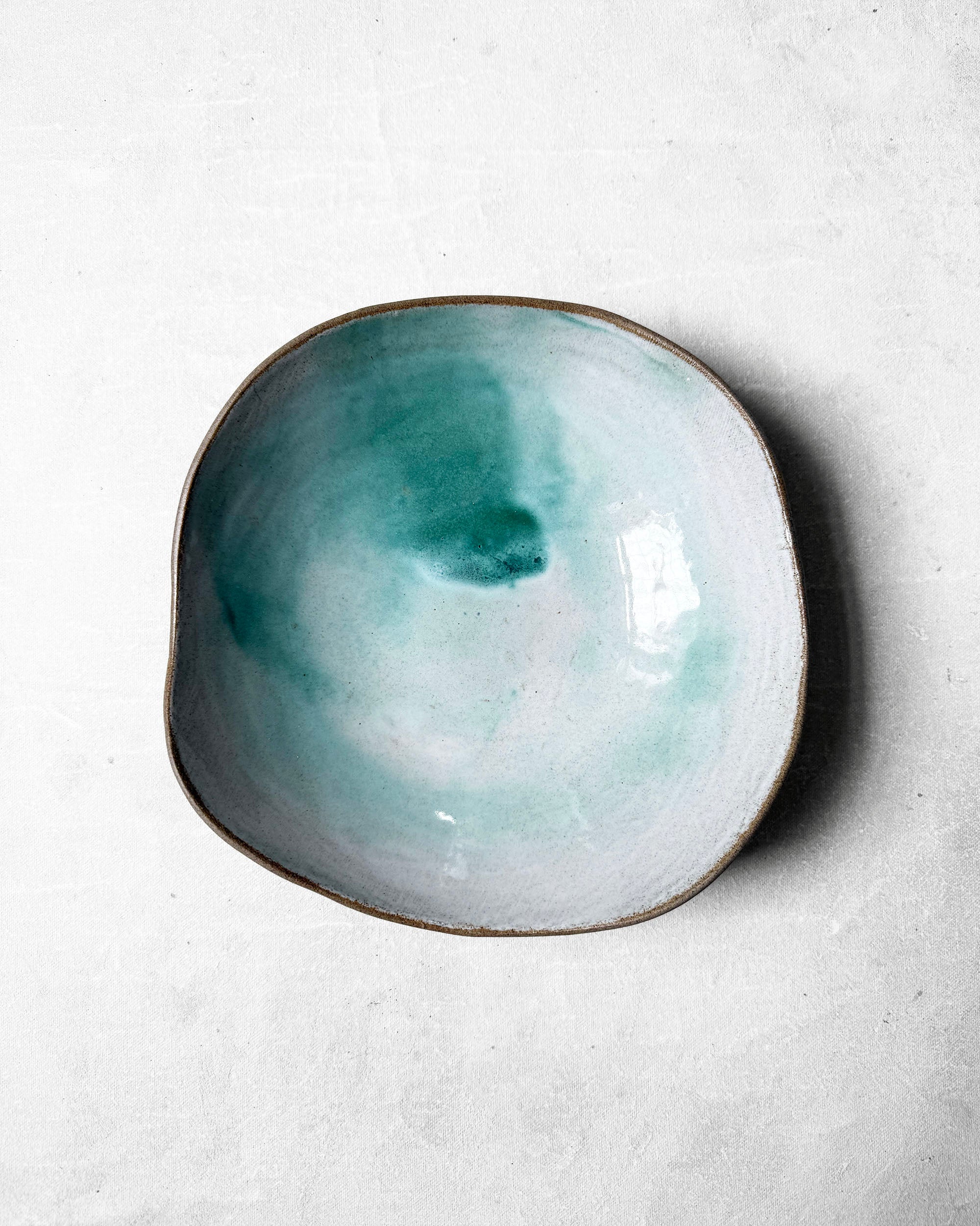 Pasta Bowl in Lagoon Swirl