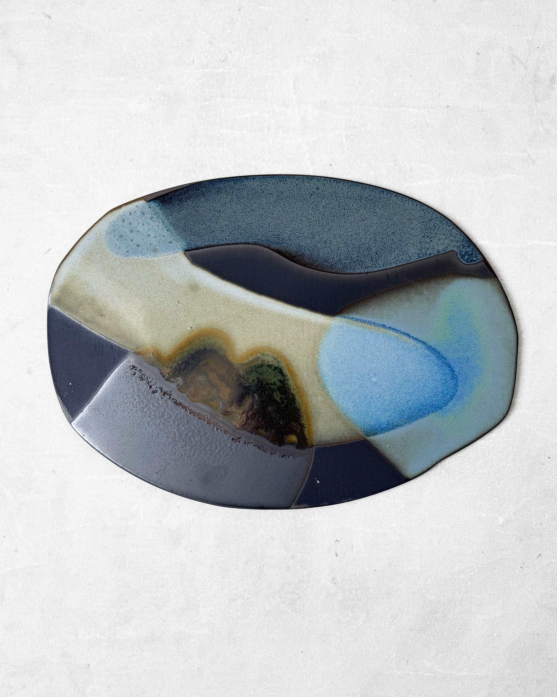 Ceramic Painting "Intervals in Blue"
