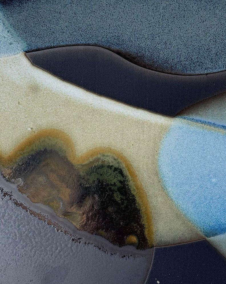 Ceramic Painting "Intervals in Blue"