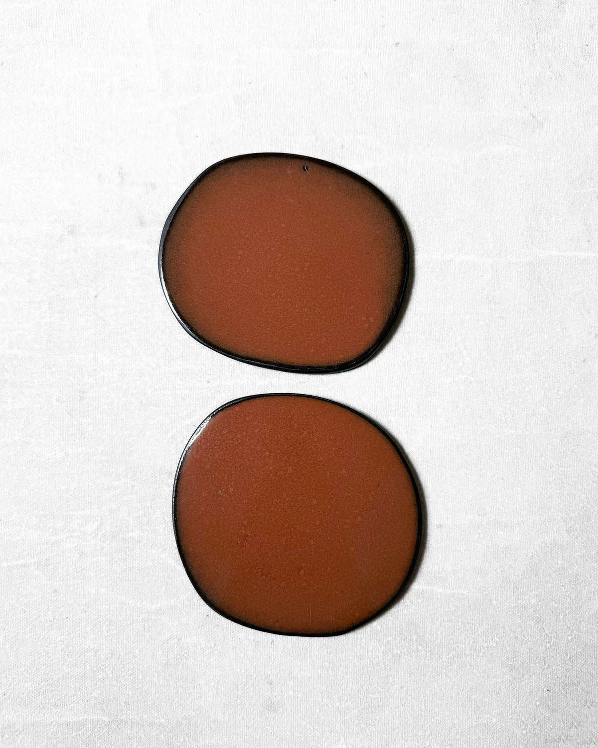 Coaster Set in Rusty Terracotta