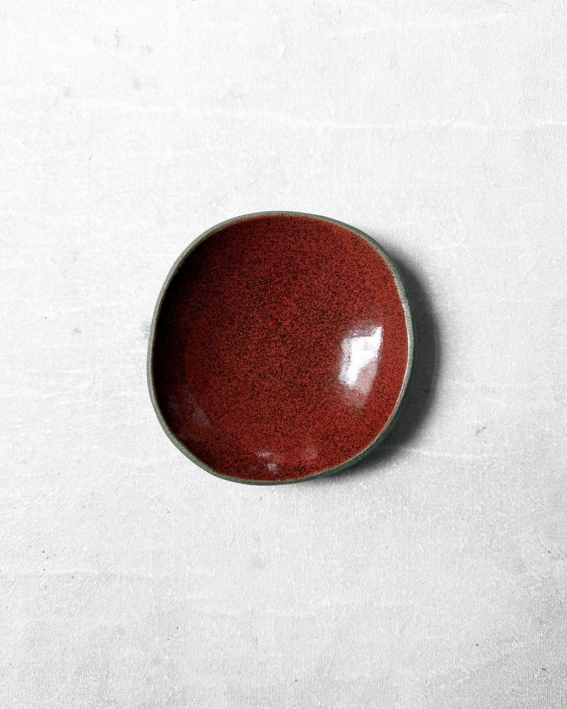 Tapas Plate in Pomegranate Red