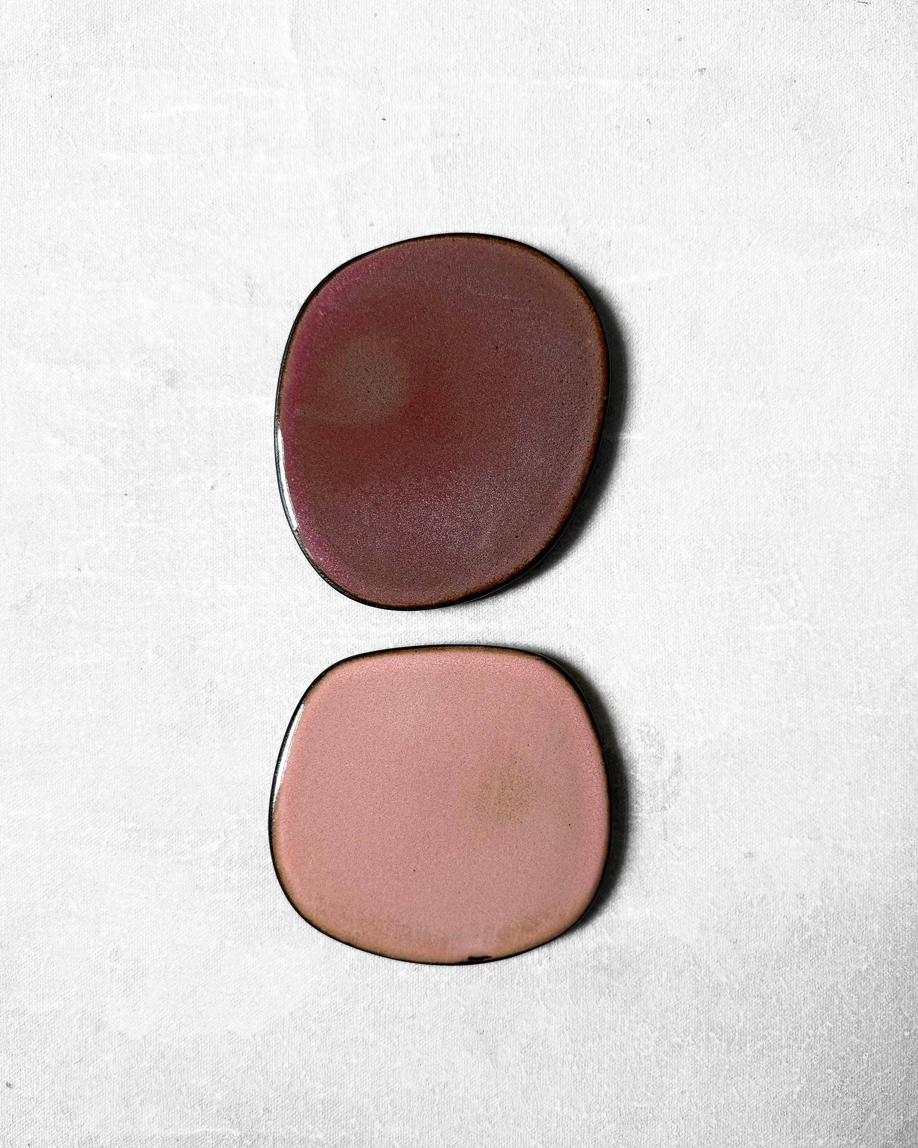 Coaster Set in Mauve & Bubblegum