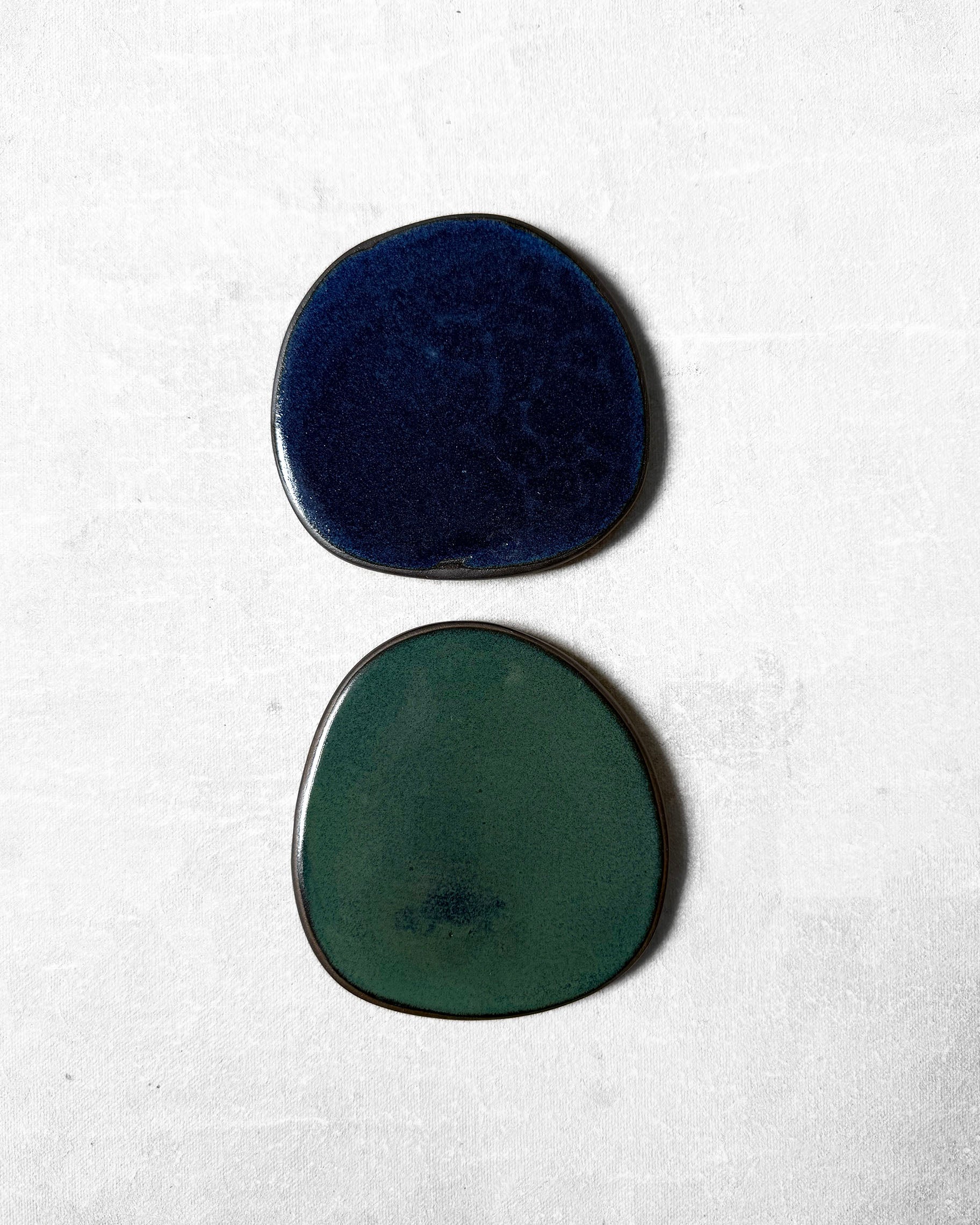 Coaster Set in Midnight & Jade