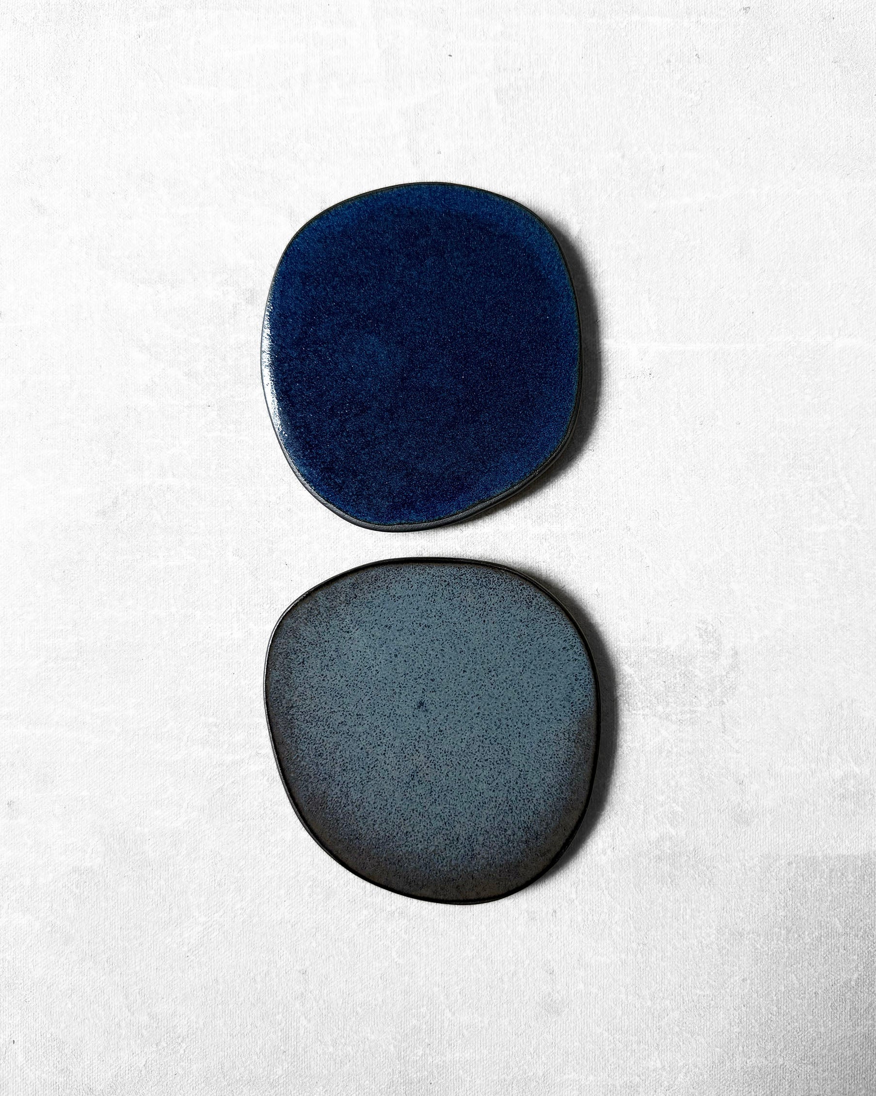 Coaster Set in Deep Azure & Smoky Blue