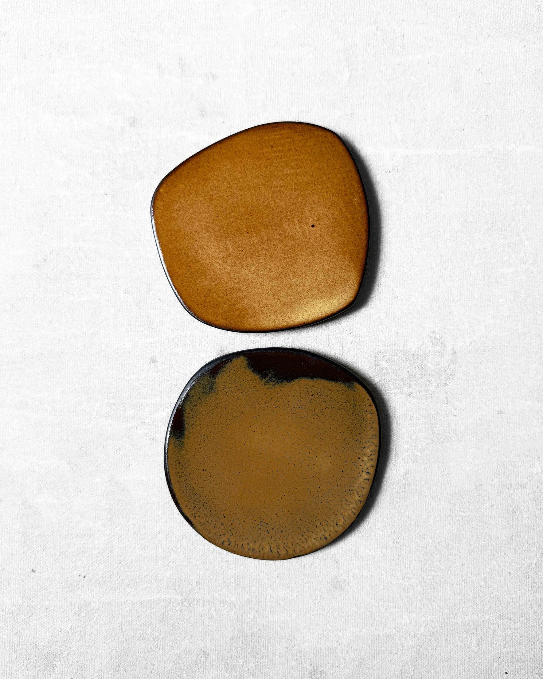 Coaster Set in Honey & Antique Bronze