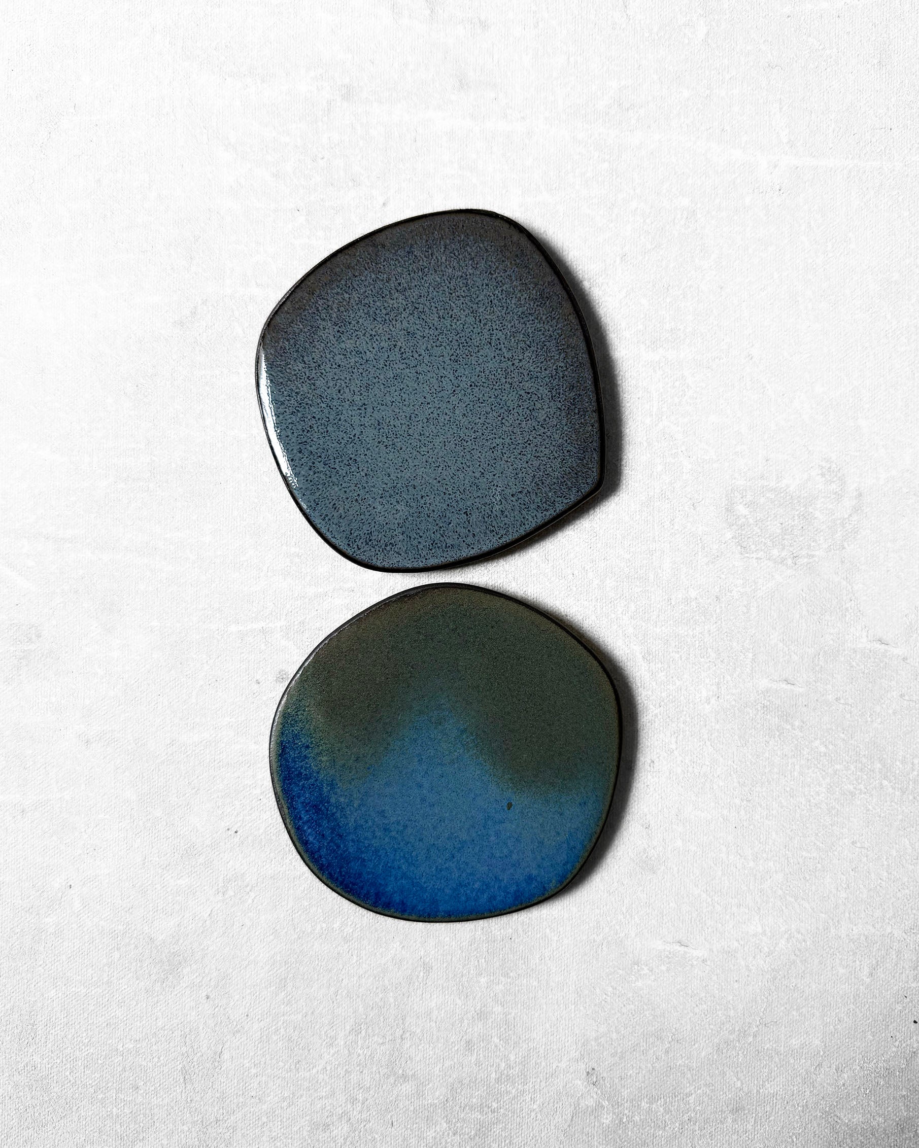 Coaster Set in Smoky Blue & Azure Splash