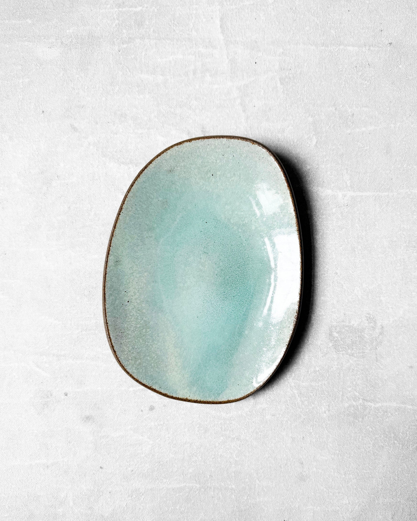 Mini Dessert Plate in Sea Glass