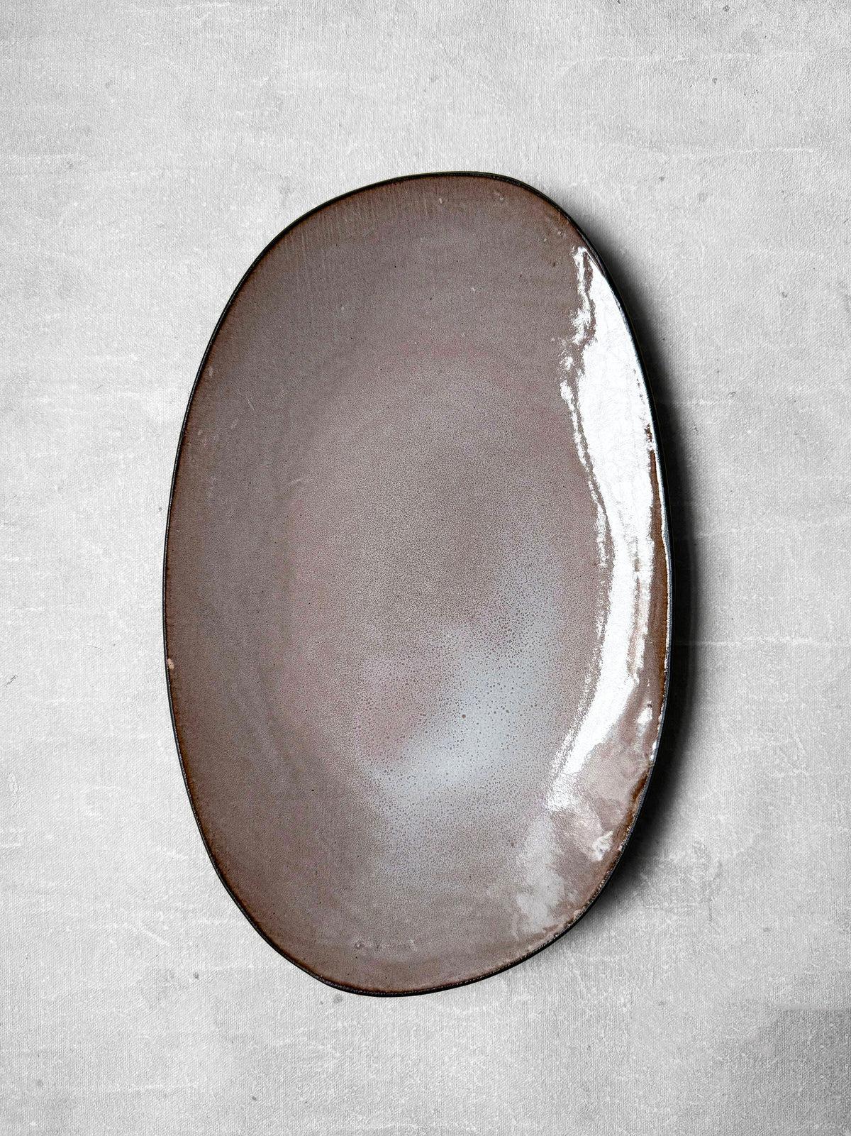 Medium Serving Platter in Dimmed Petal