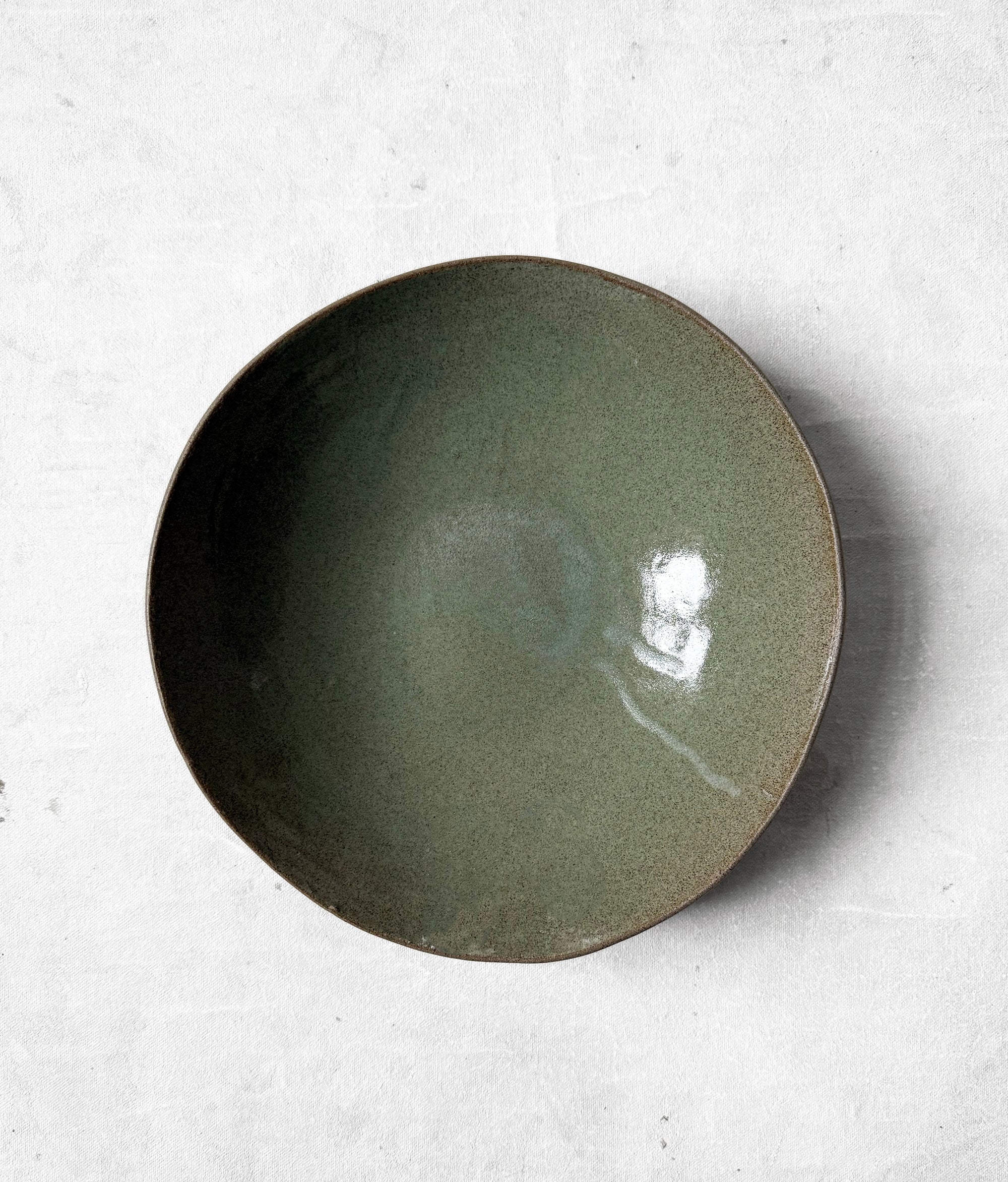 Pasta Bowl in Moss Green