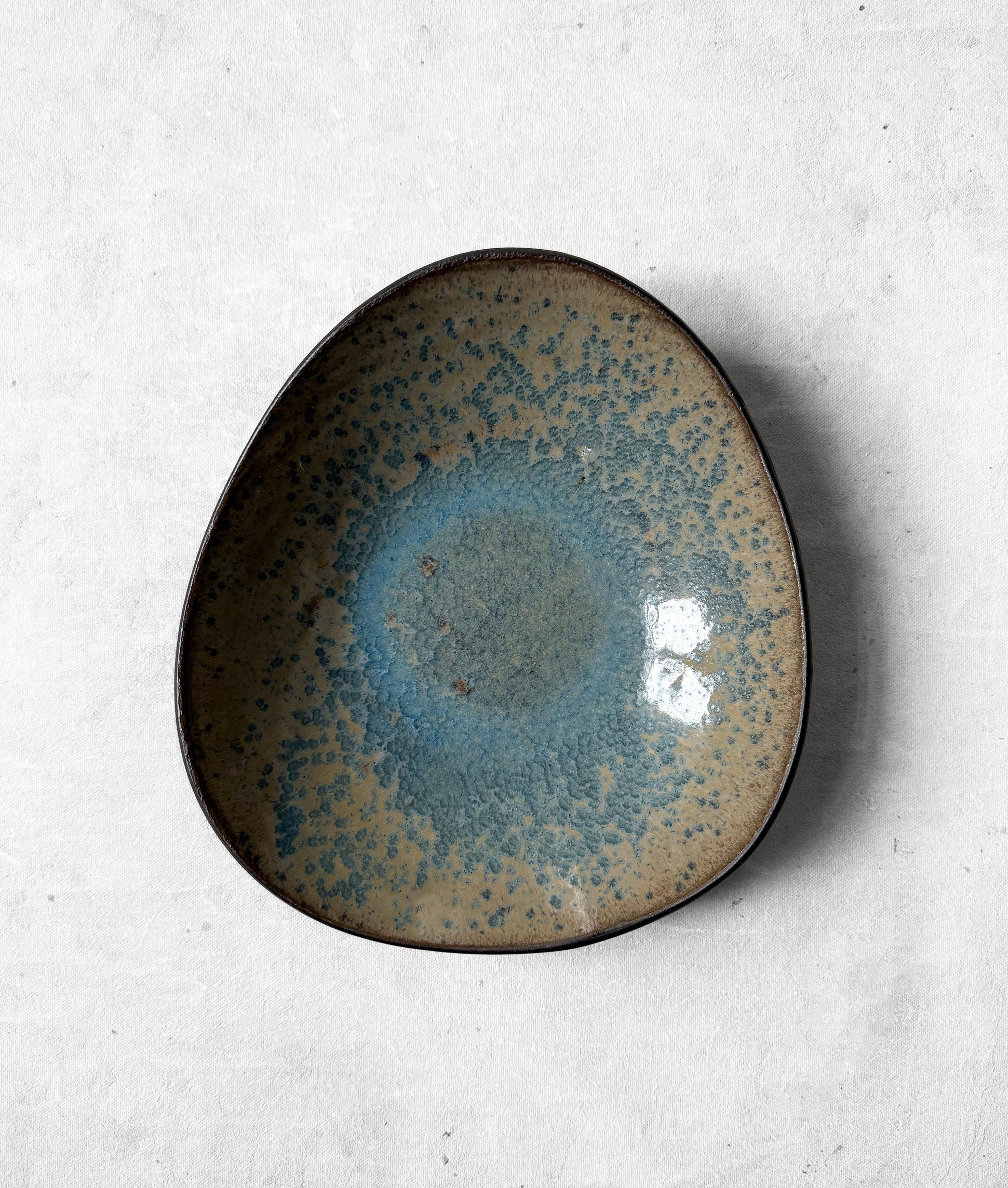 Pasta Bowl in Speckled Blue
